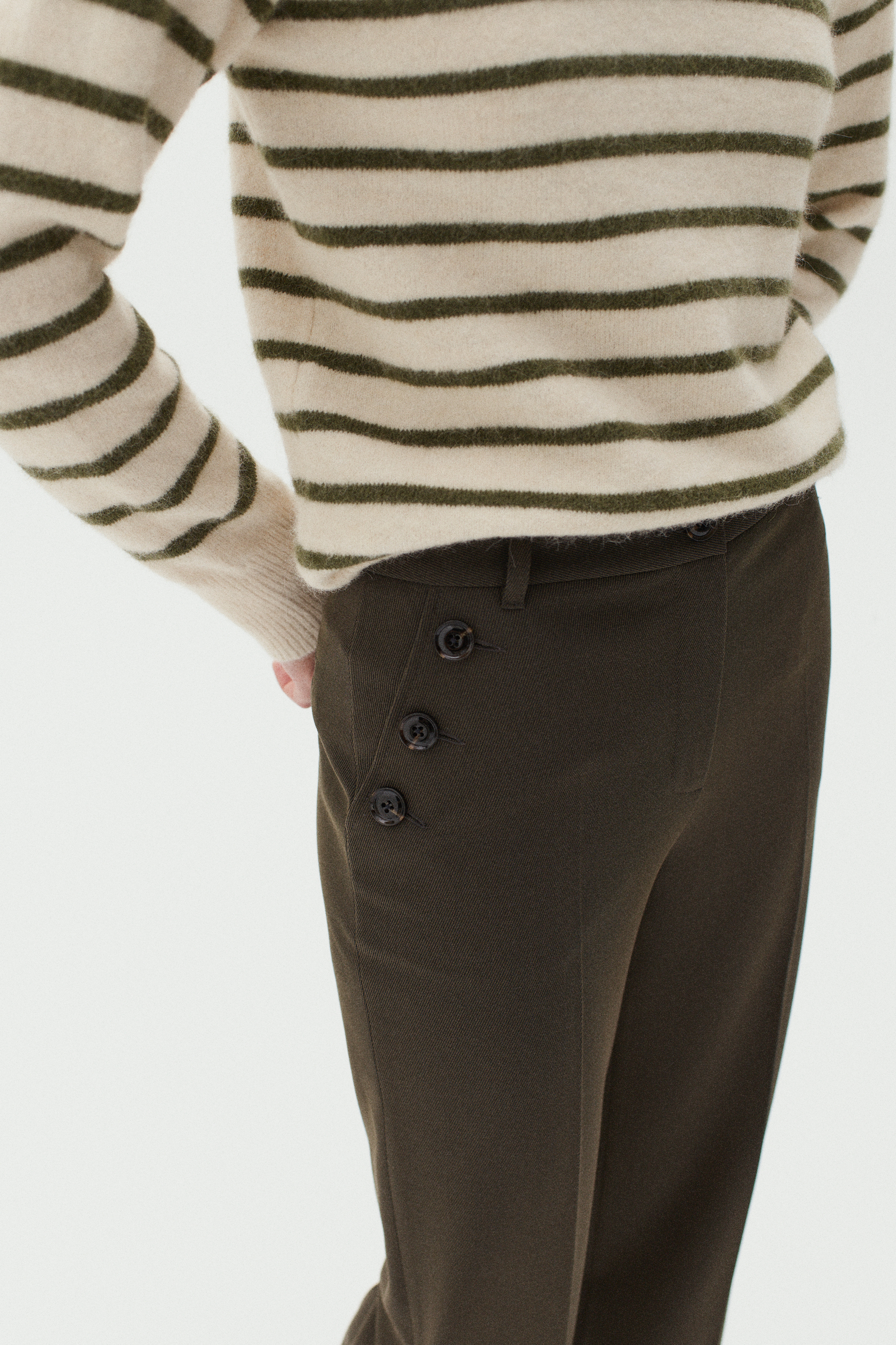 pantalon gaston vert kaki femme pantalon gaston vert kaki femme