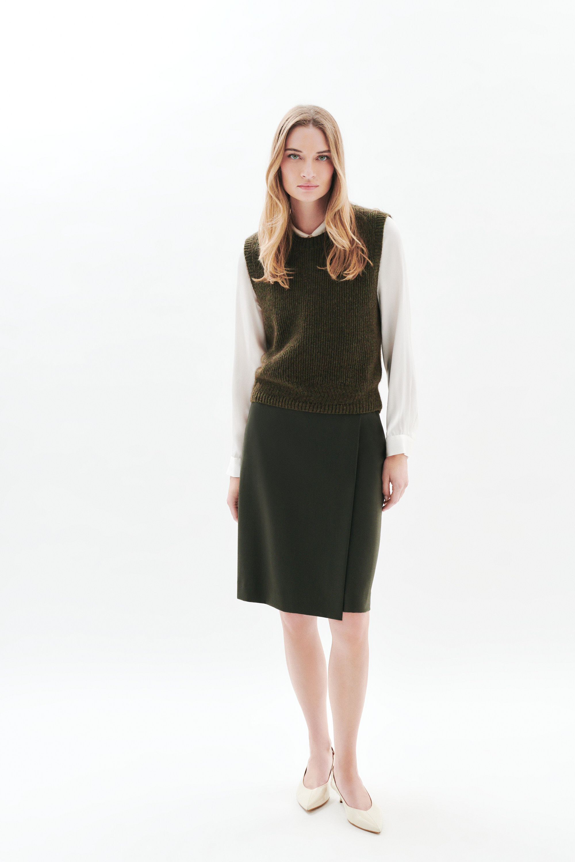 mclaire sweater khaki green woman Mclaire sweater khaki green woman
