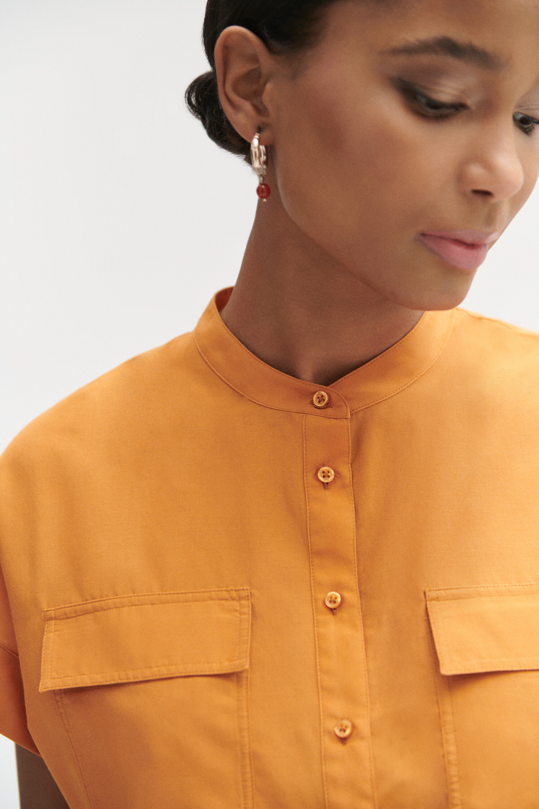 chemise allan orange clair femme chemise allan orange clair femme