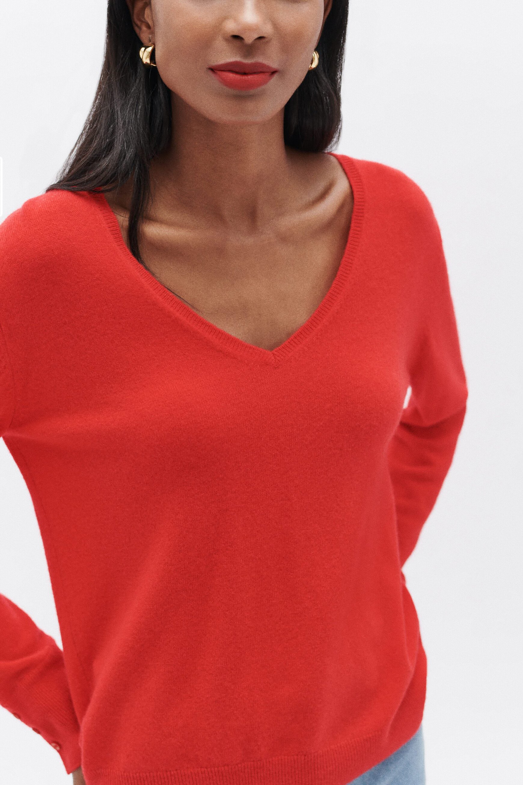 Pull Cachemire Femme Rouge