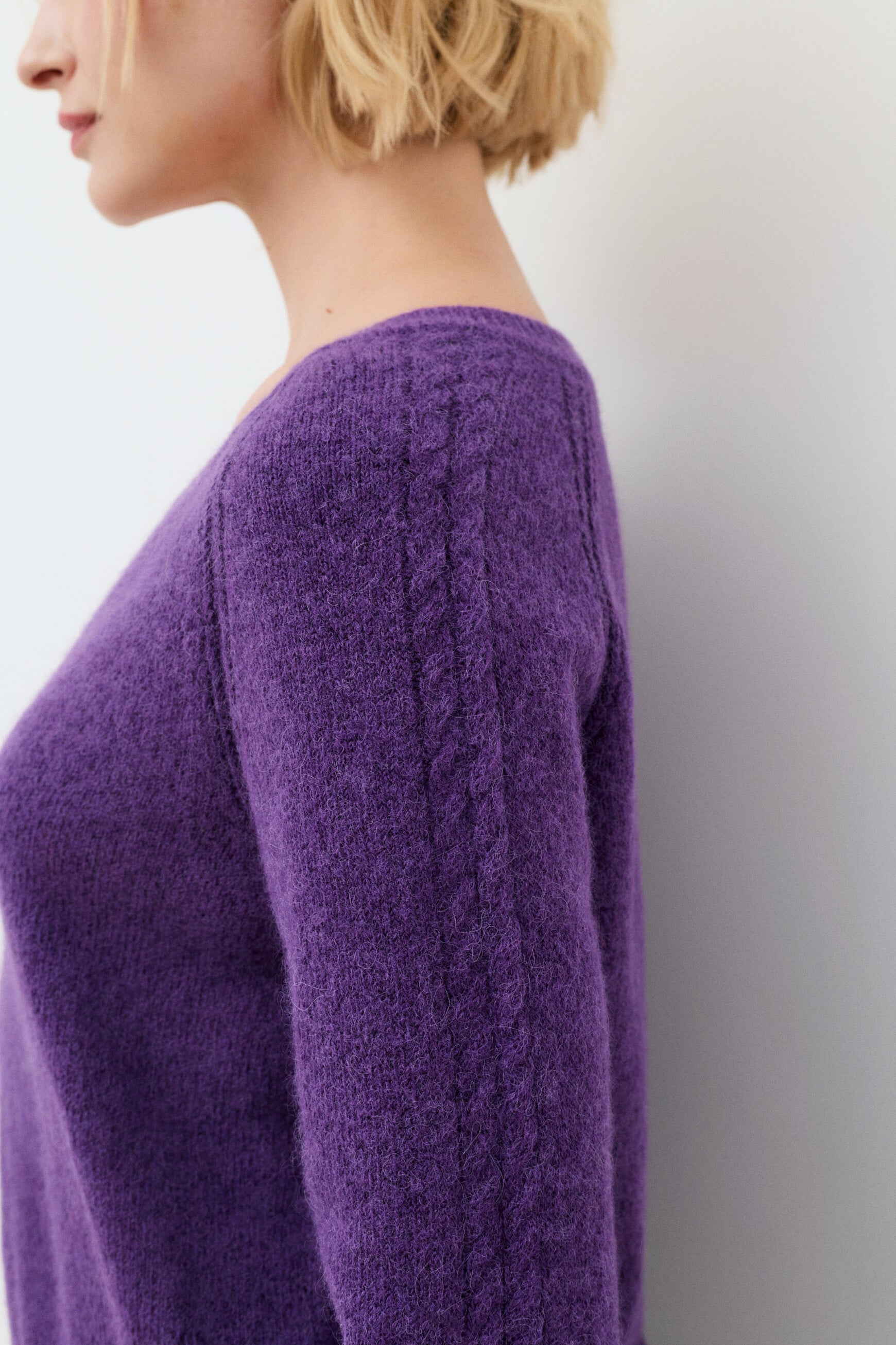 Mlois sweater violete oscuro woman