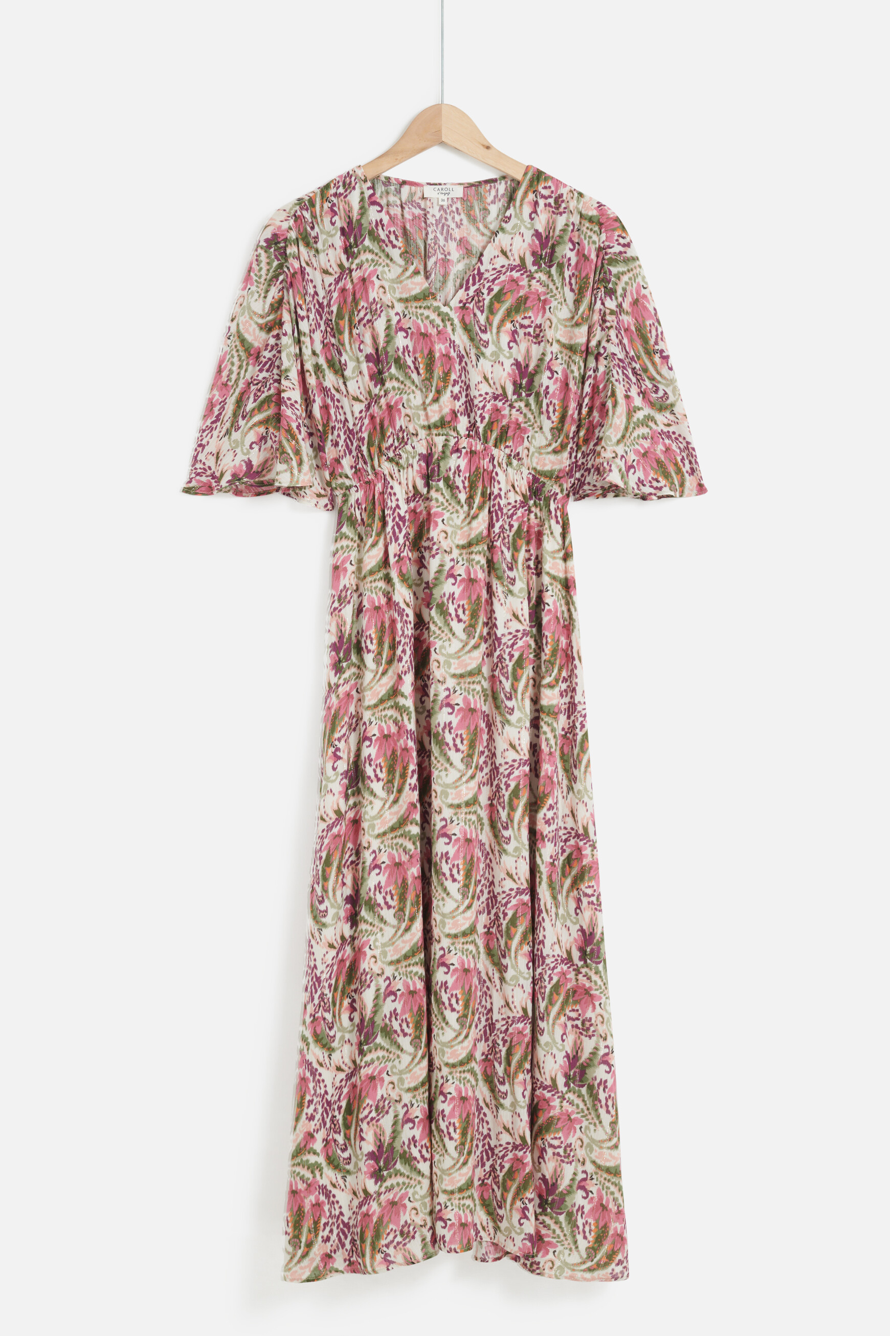 Robe AKOZ Woman Taille XL – Ton Corail, Rayonne, Manches Courtes, Neuve Sans étiquette