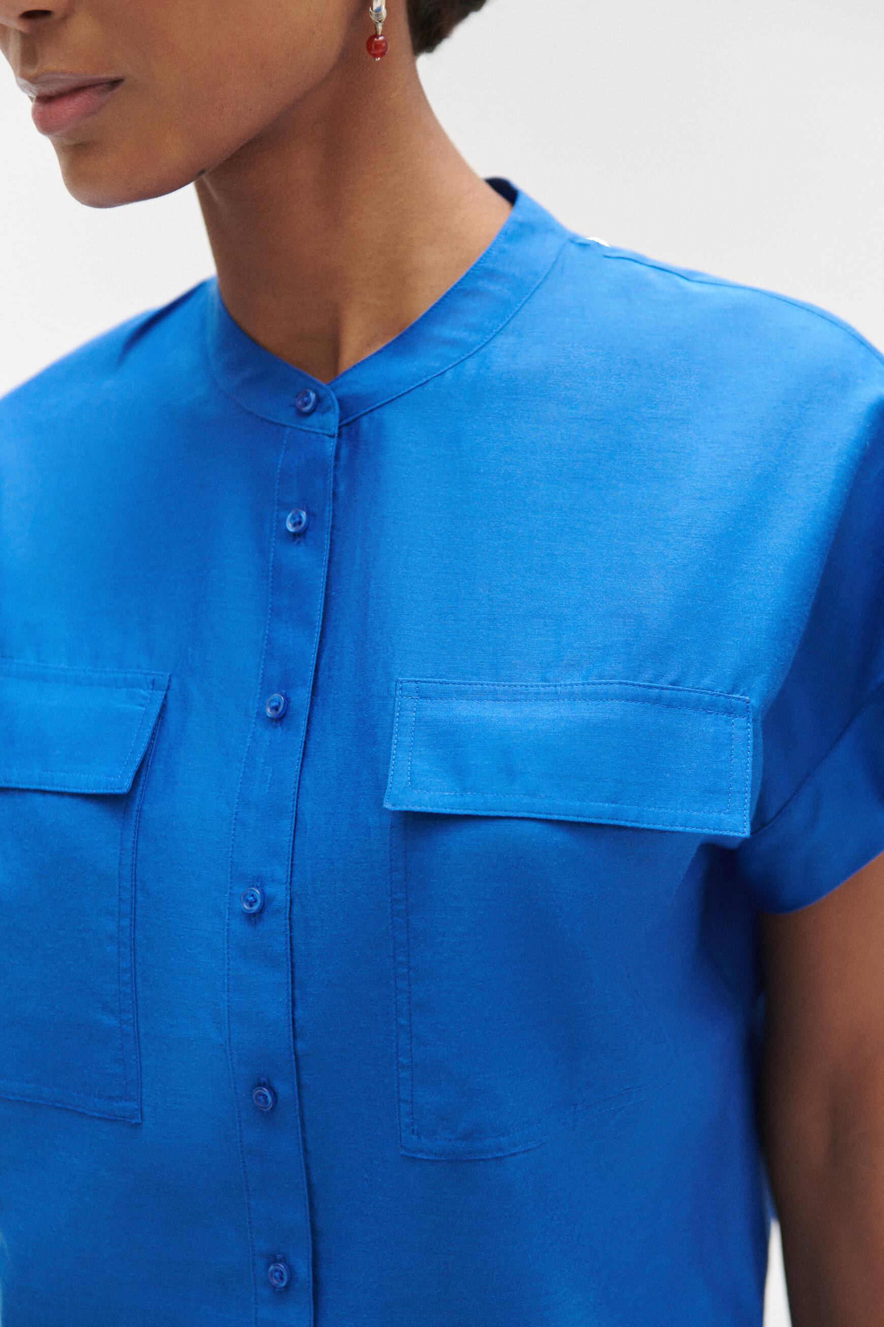 chemise allan bleu electrique femme chemise allan bleu electrique femme