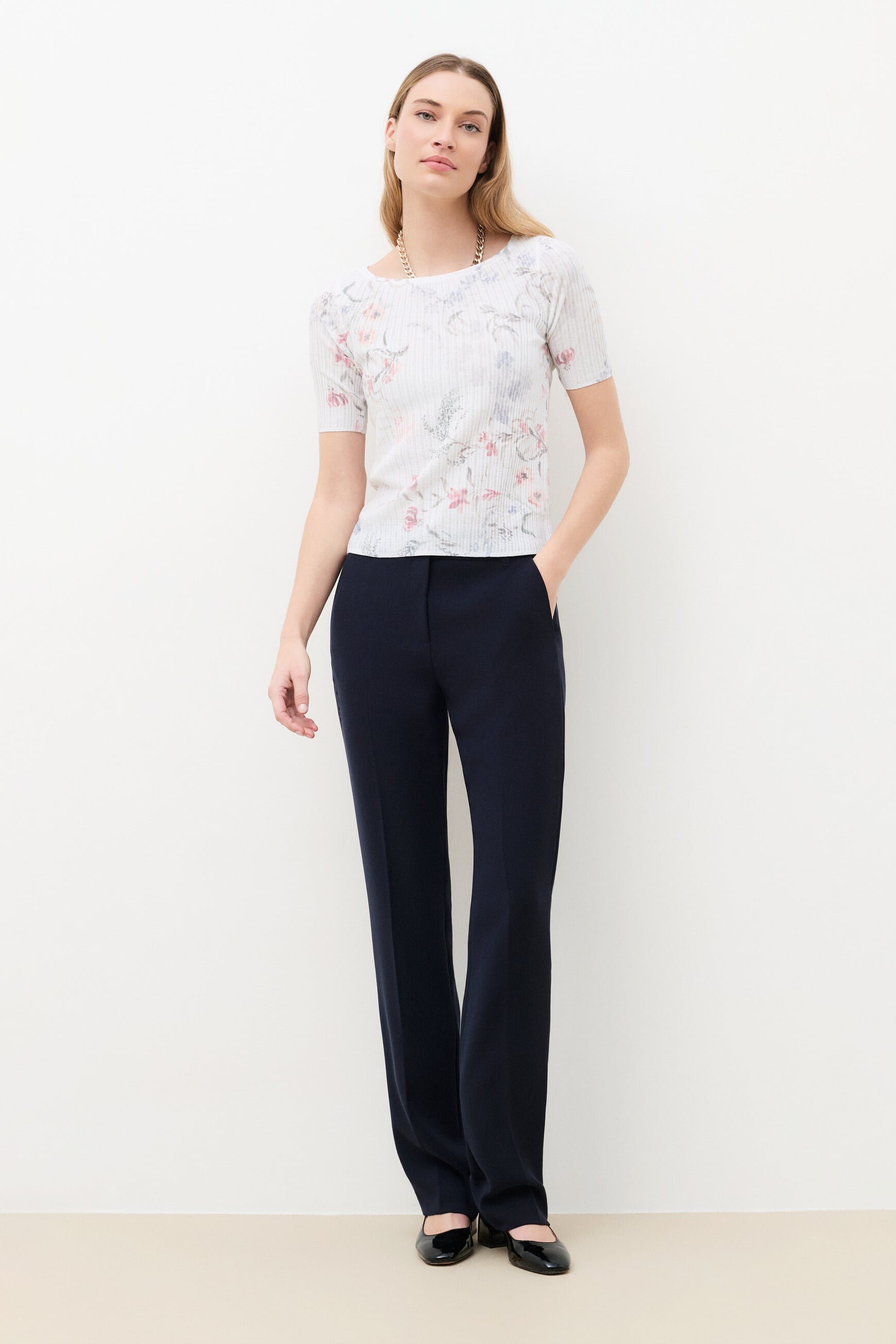 Mfiorella sweater ivory woman