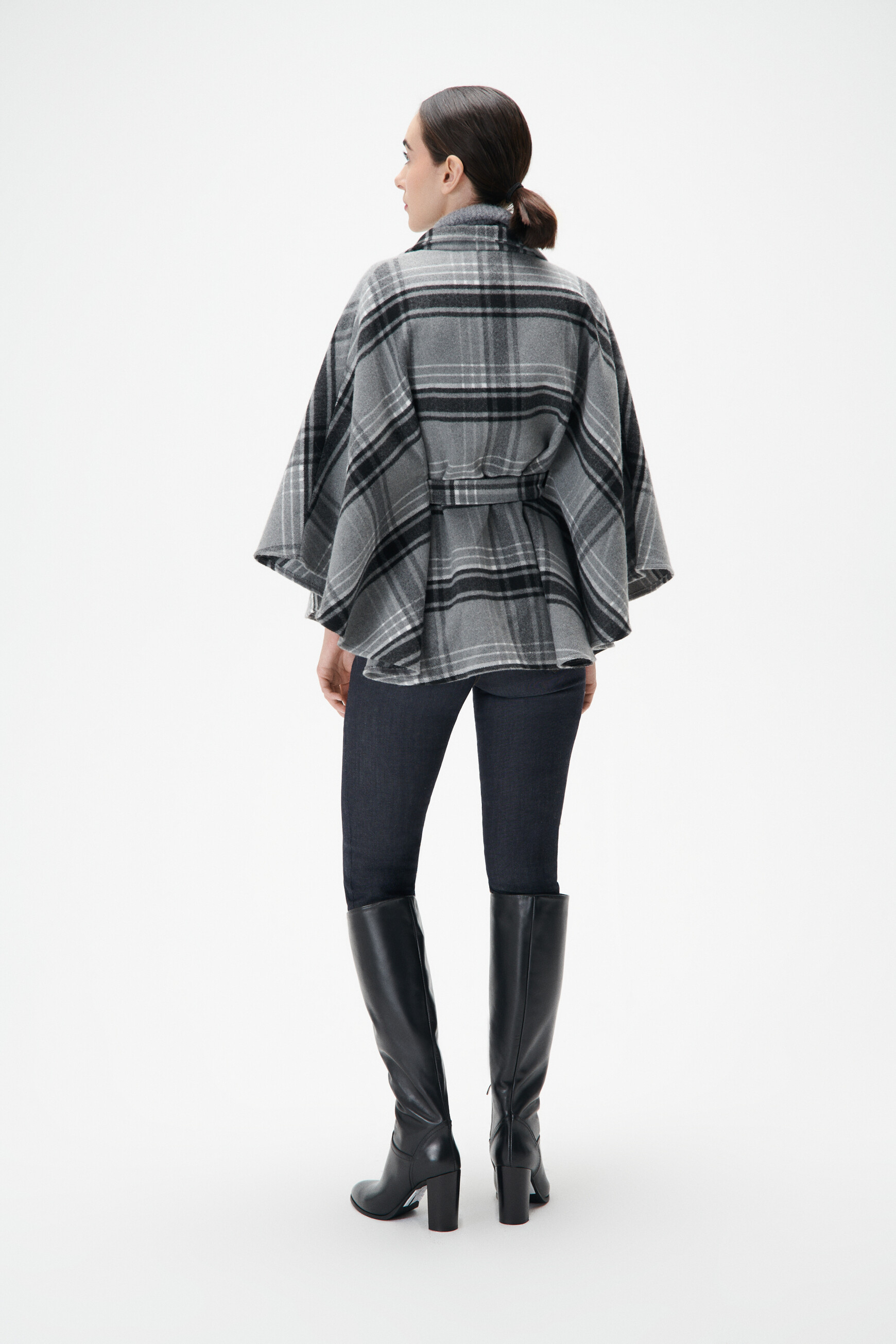 Poncho hacaro noir femme