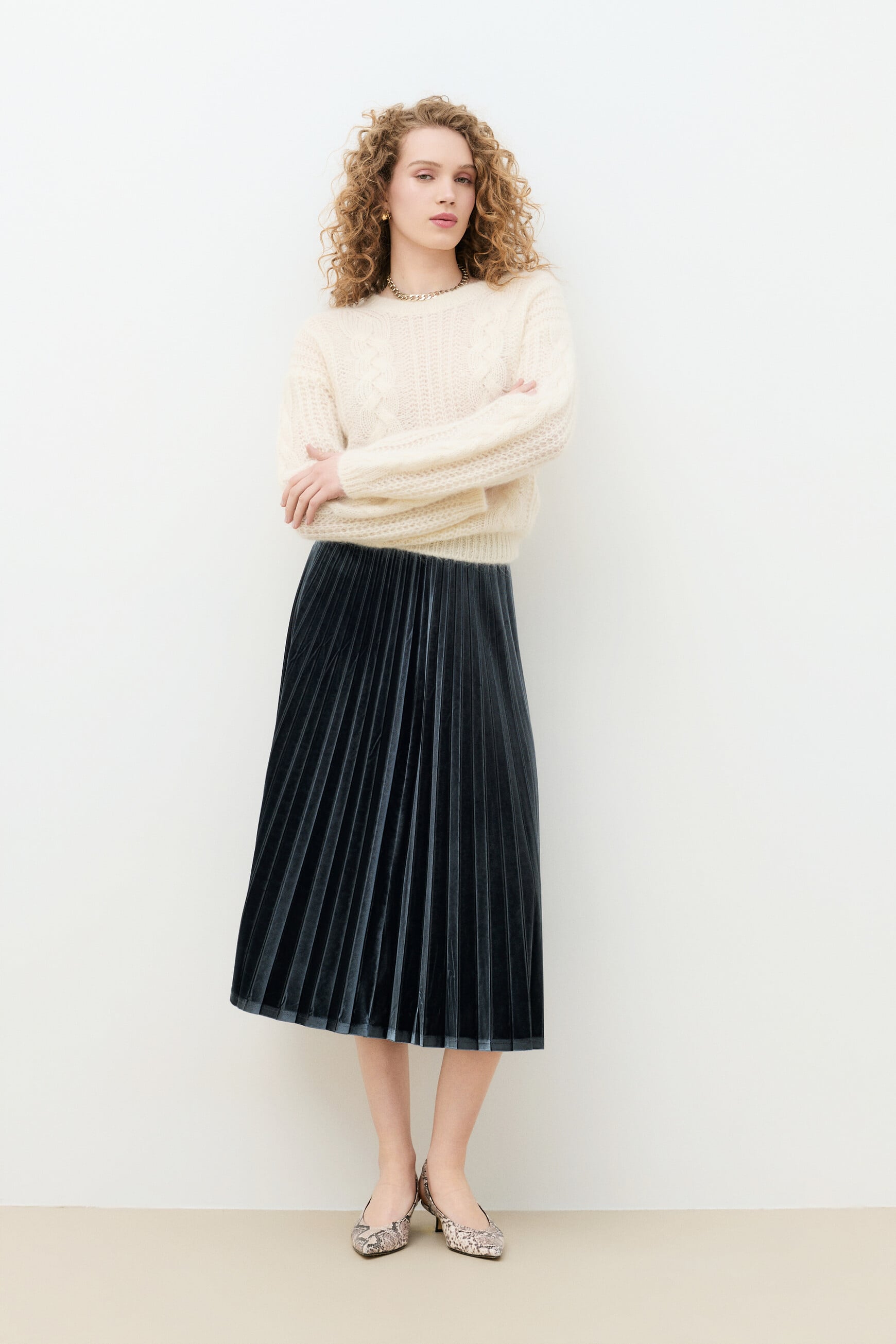 Julia skirt blue-grey woman