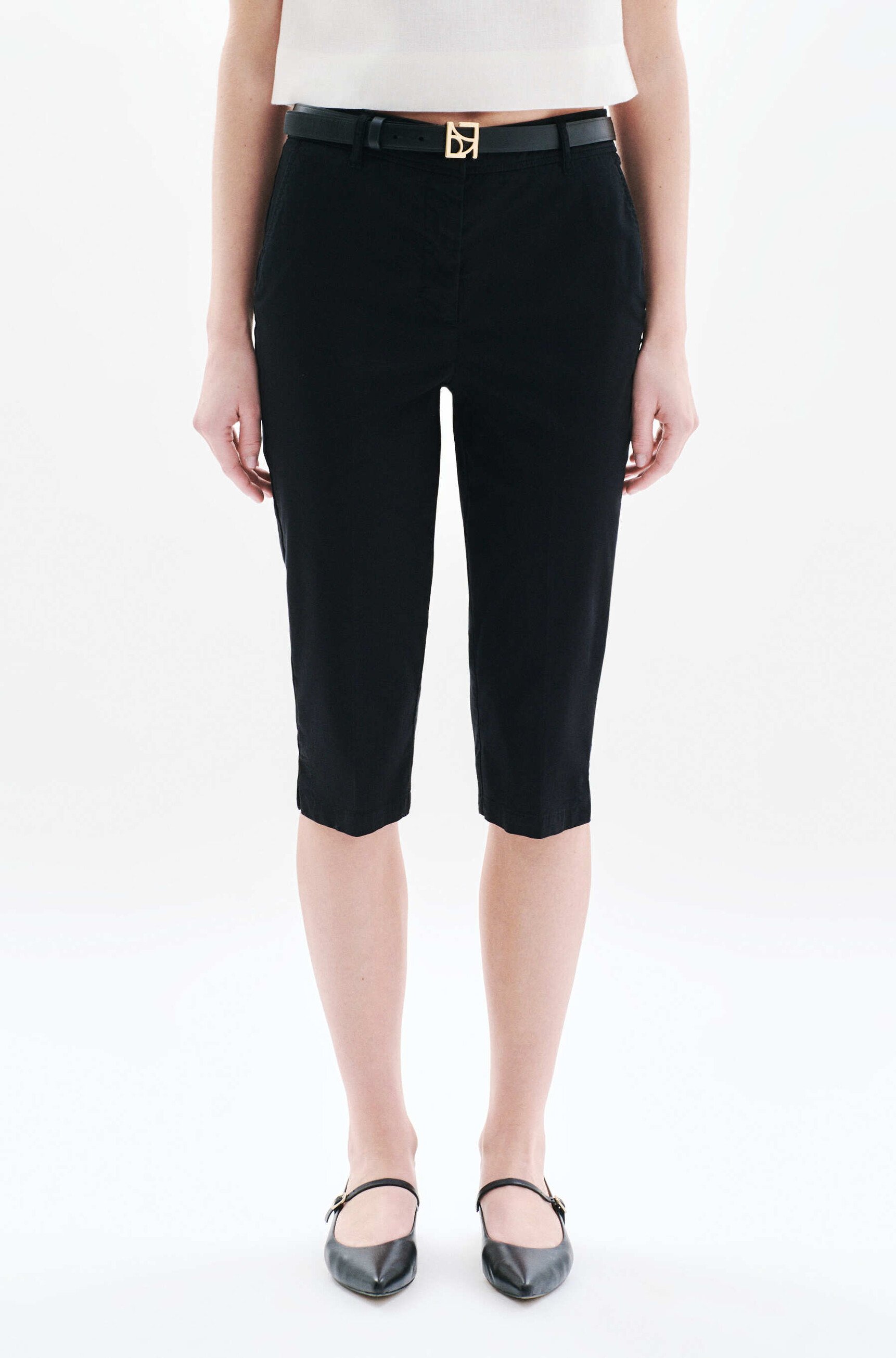 pantalon pcorsaire noir femme Pantalon Pcorsaire noir femme