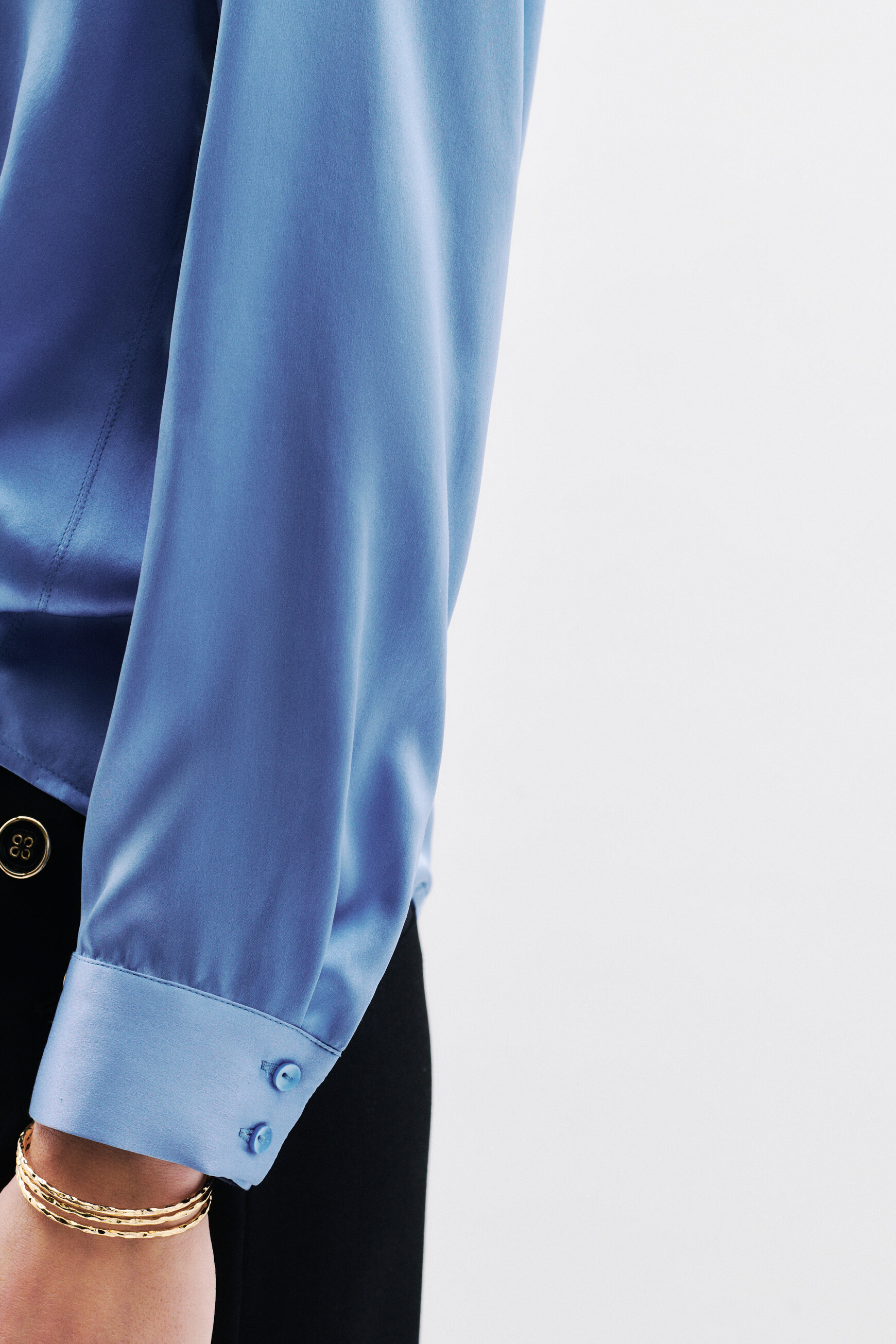 bluse clisa 100 seide bleu lavande damen Bluse Clisa 100% Seide bleu lavande damen