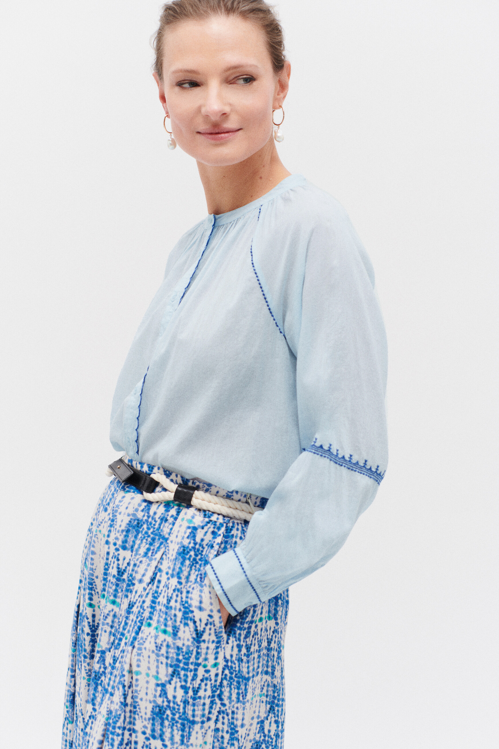 chemisier penelope bleu clair femme chemisier penelope bleu clair femme