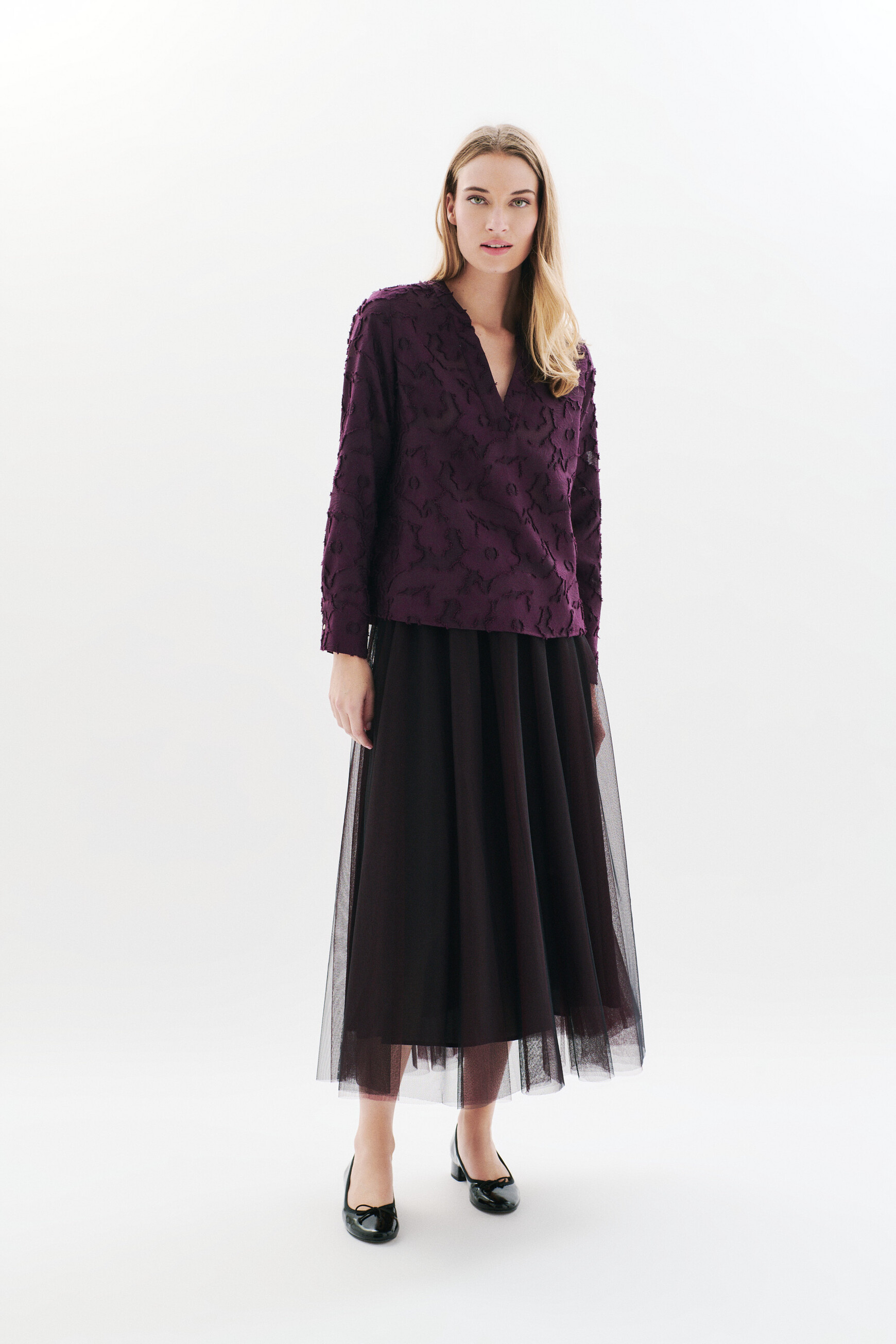 clara2 shirt burgundy woman Clara2 shirt burgundy woman