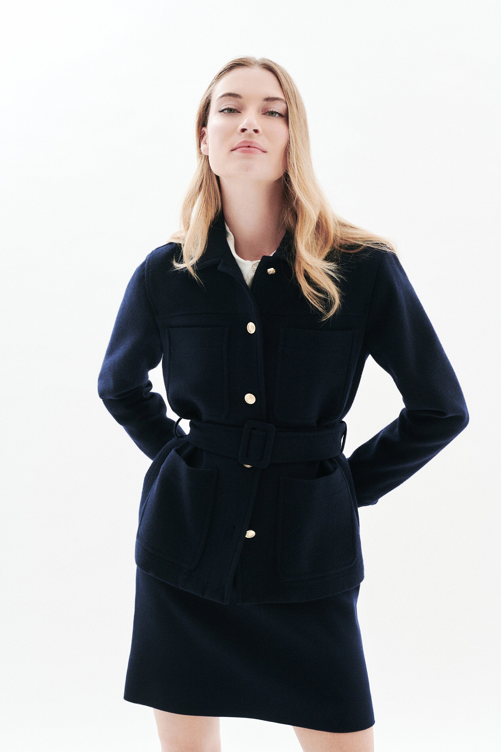 velly jacket navy blue woman Velly jacket navy blue woman