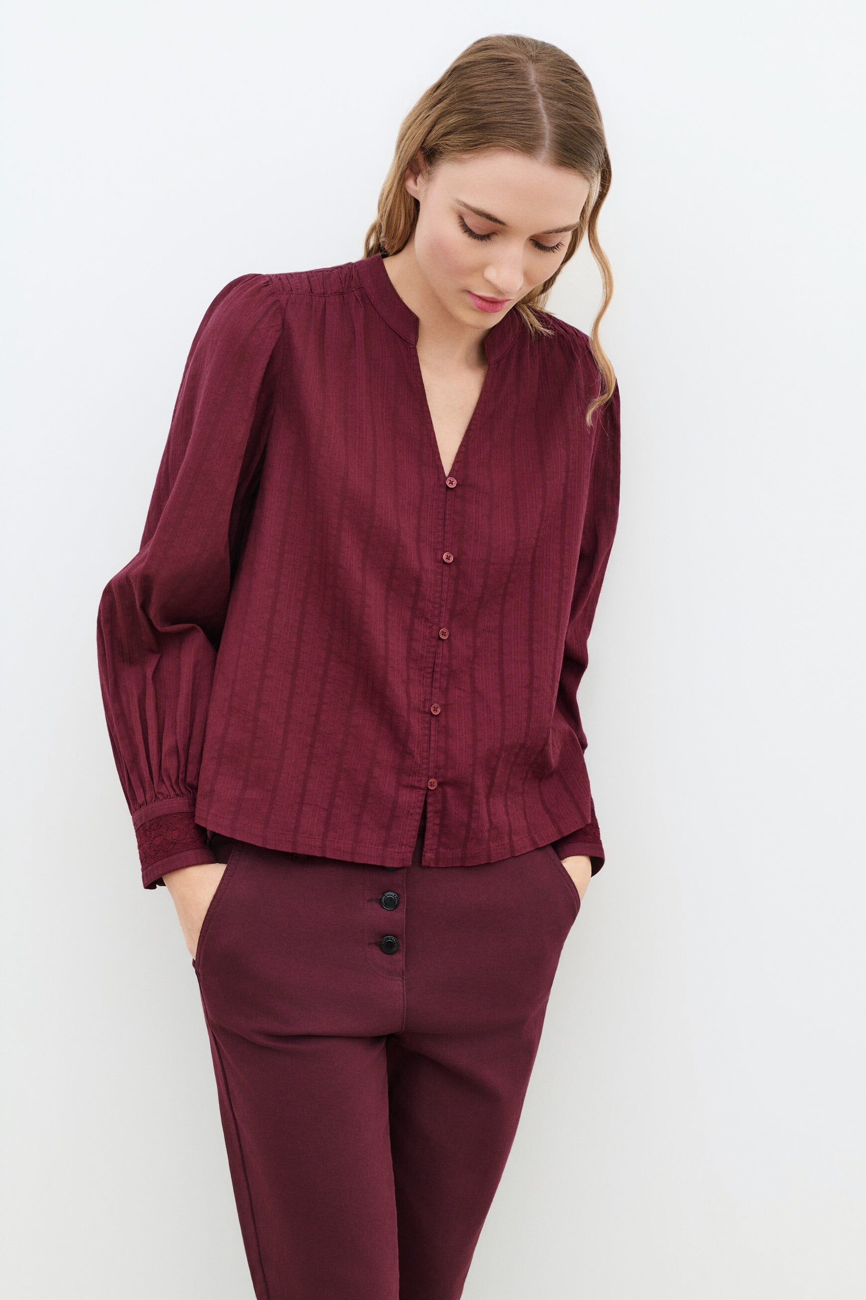 Hemd Cbilie bordeaux damen