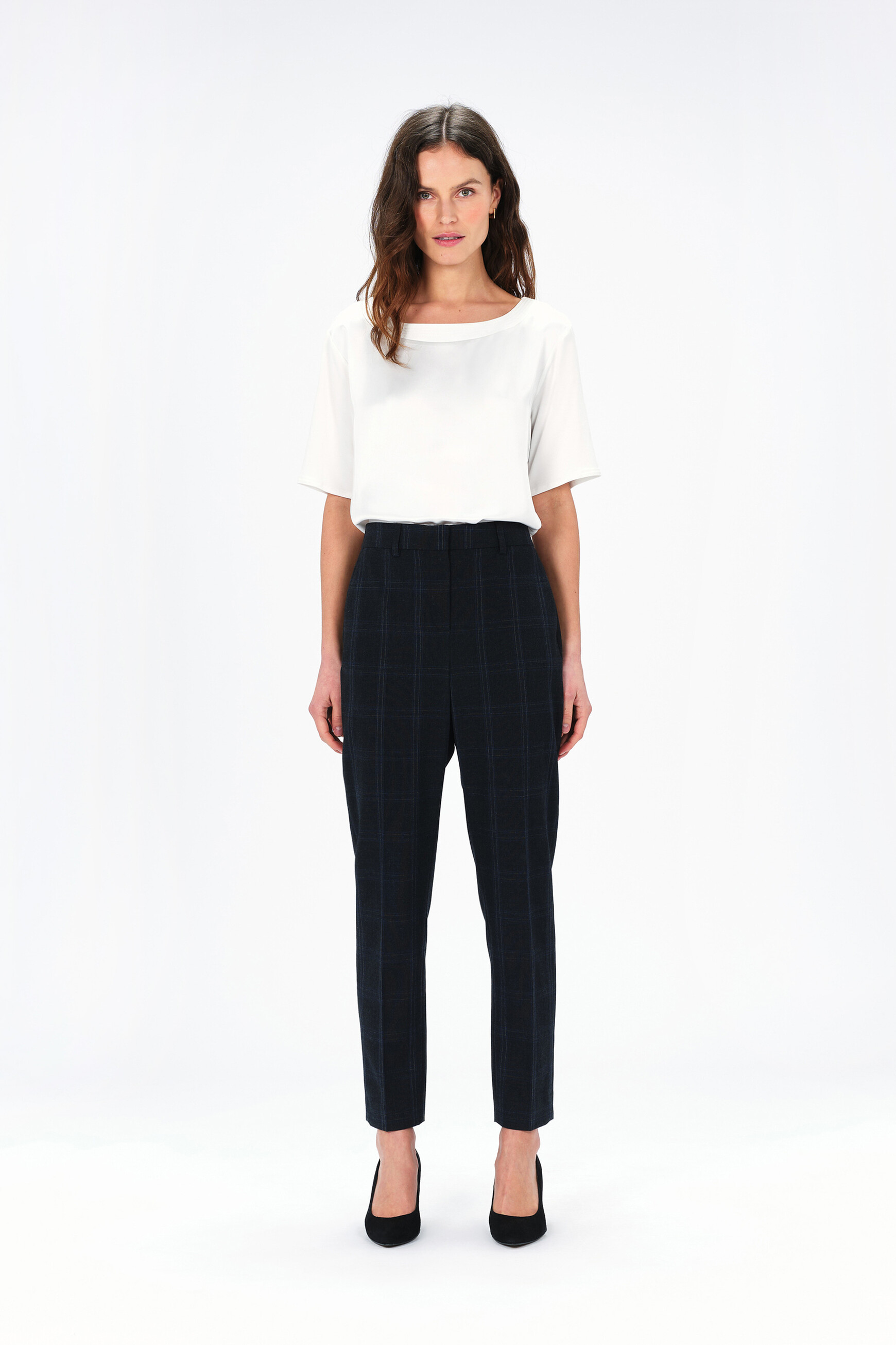 Pantalon psidiko11 gris fonce femme
