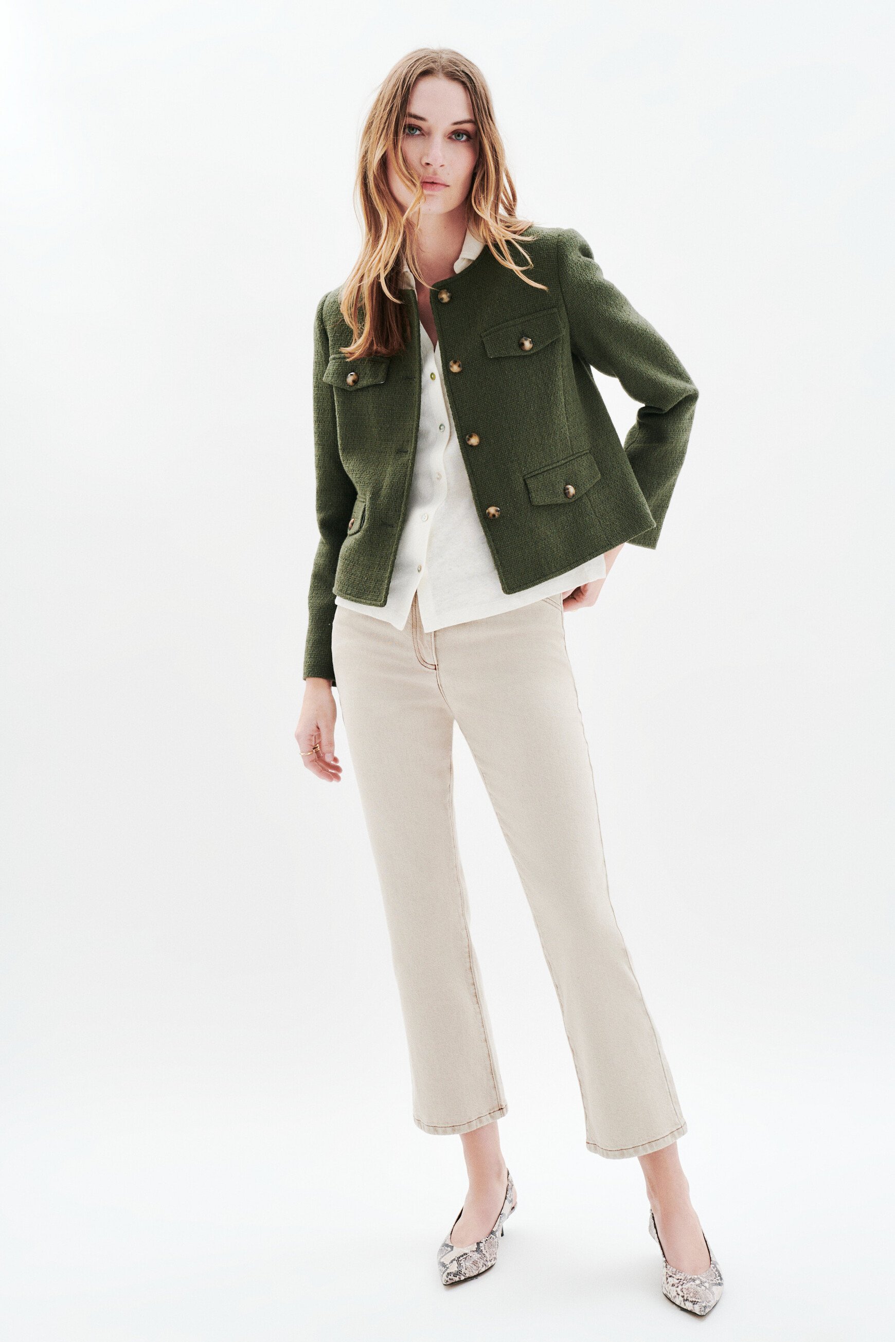 veste vegetal vert kaki femme Veste Vegetal vert kaki femme