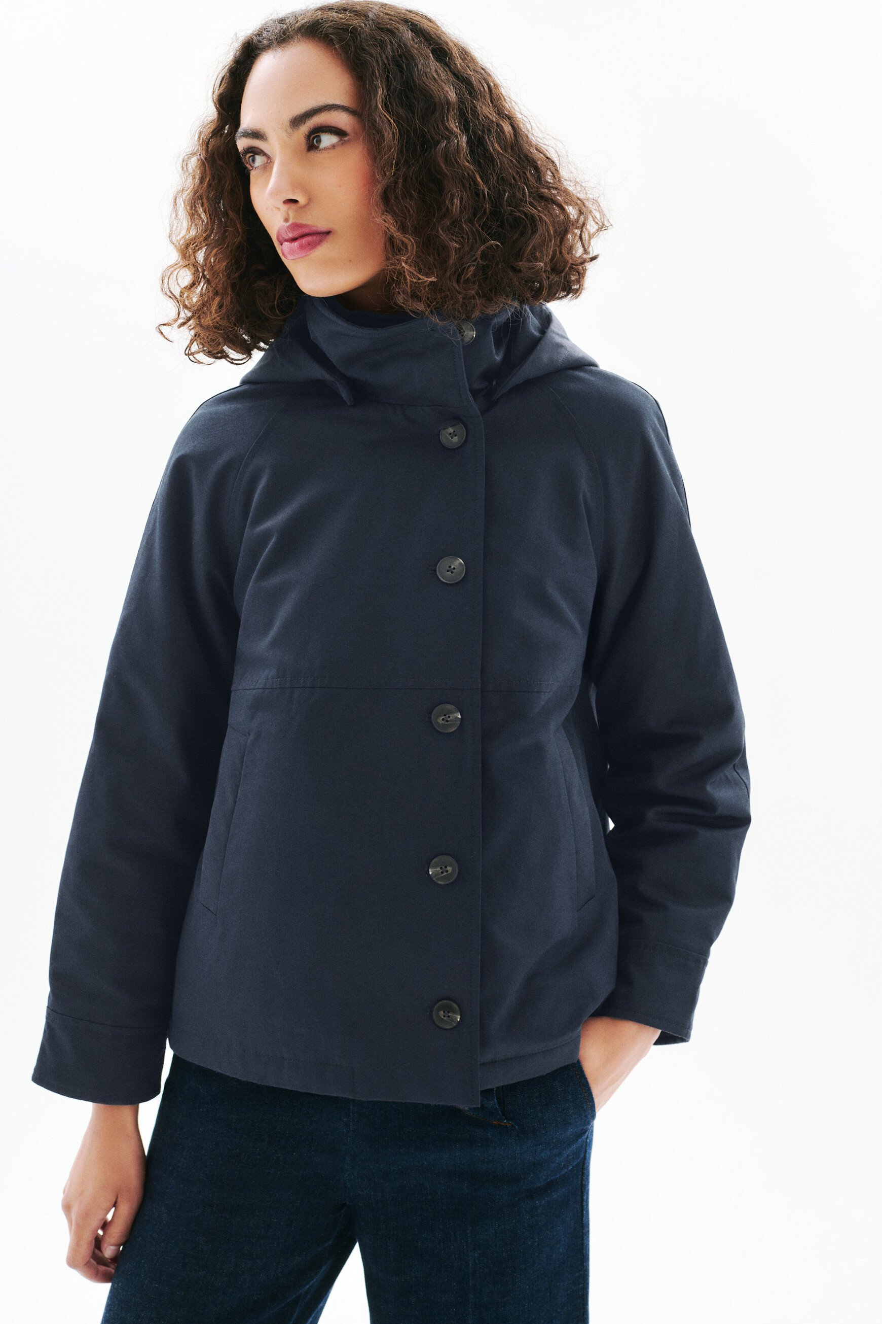 Parka Ginie azul marino mujer