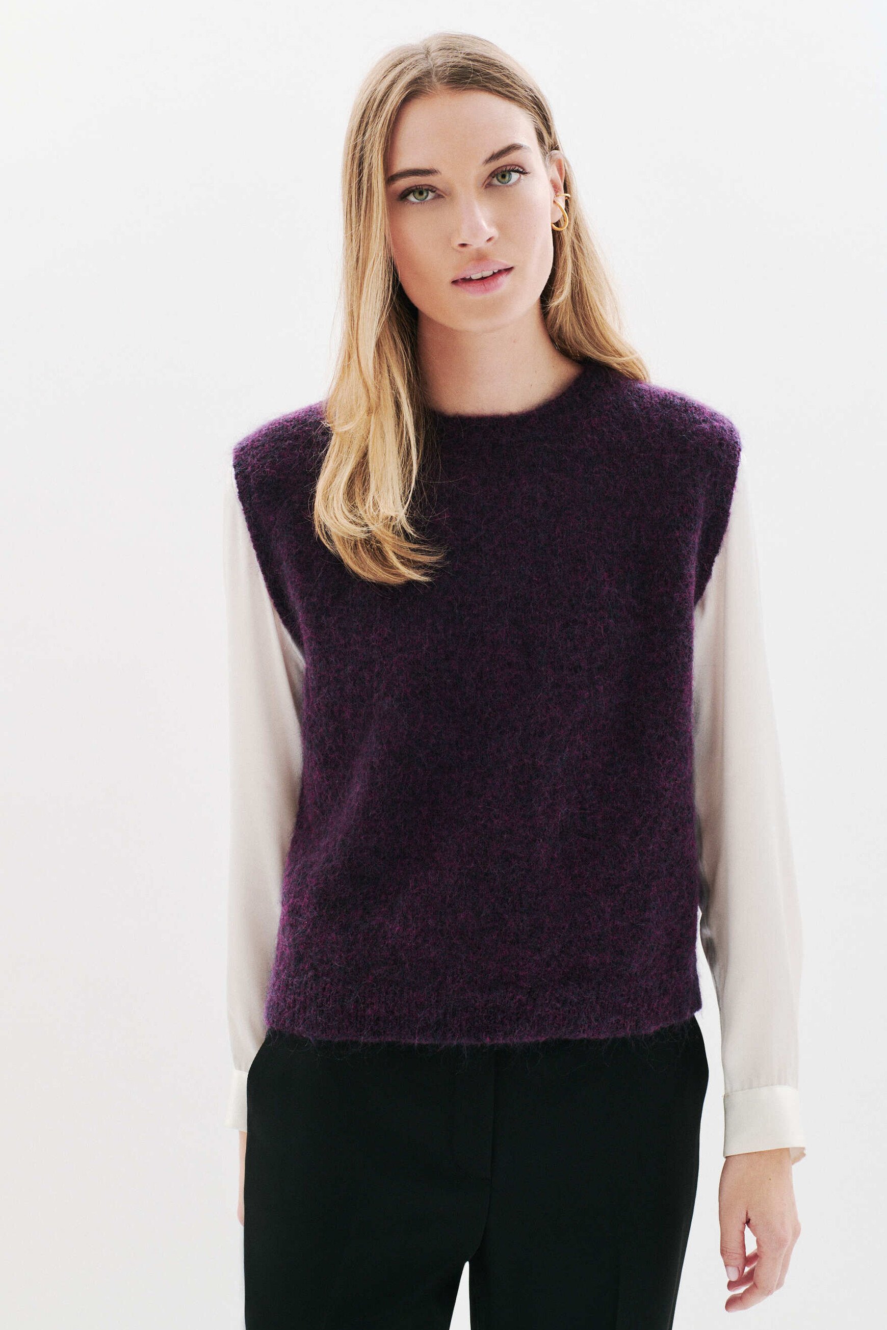 Jersey Mluigi ciruela mujer