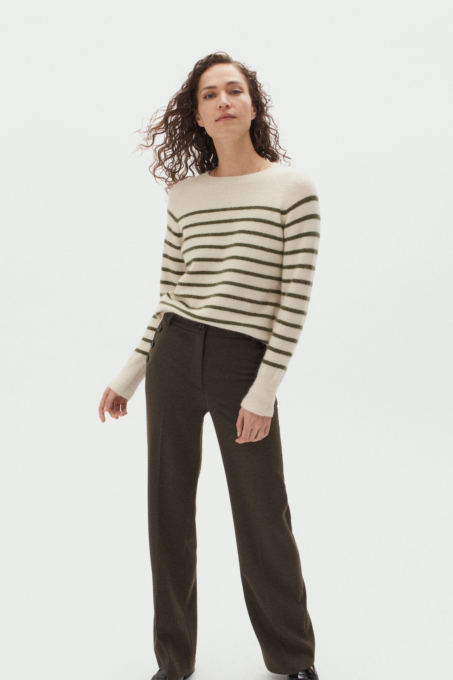 pantalon gaston vert kaki femme pantalon gaston vert kaki femme