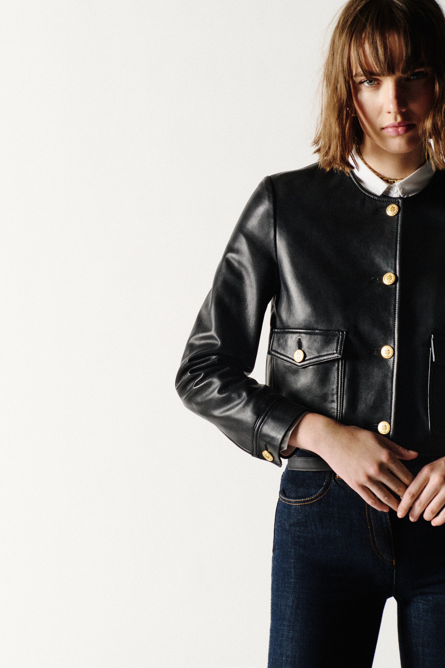 varmy leather jacket black woman Varmy leather jacket black woman