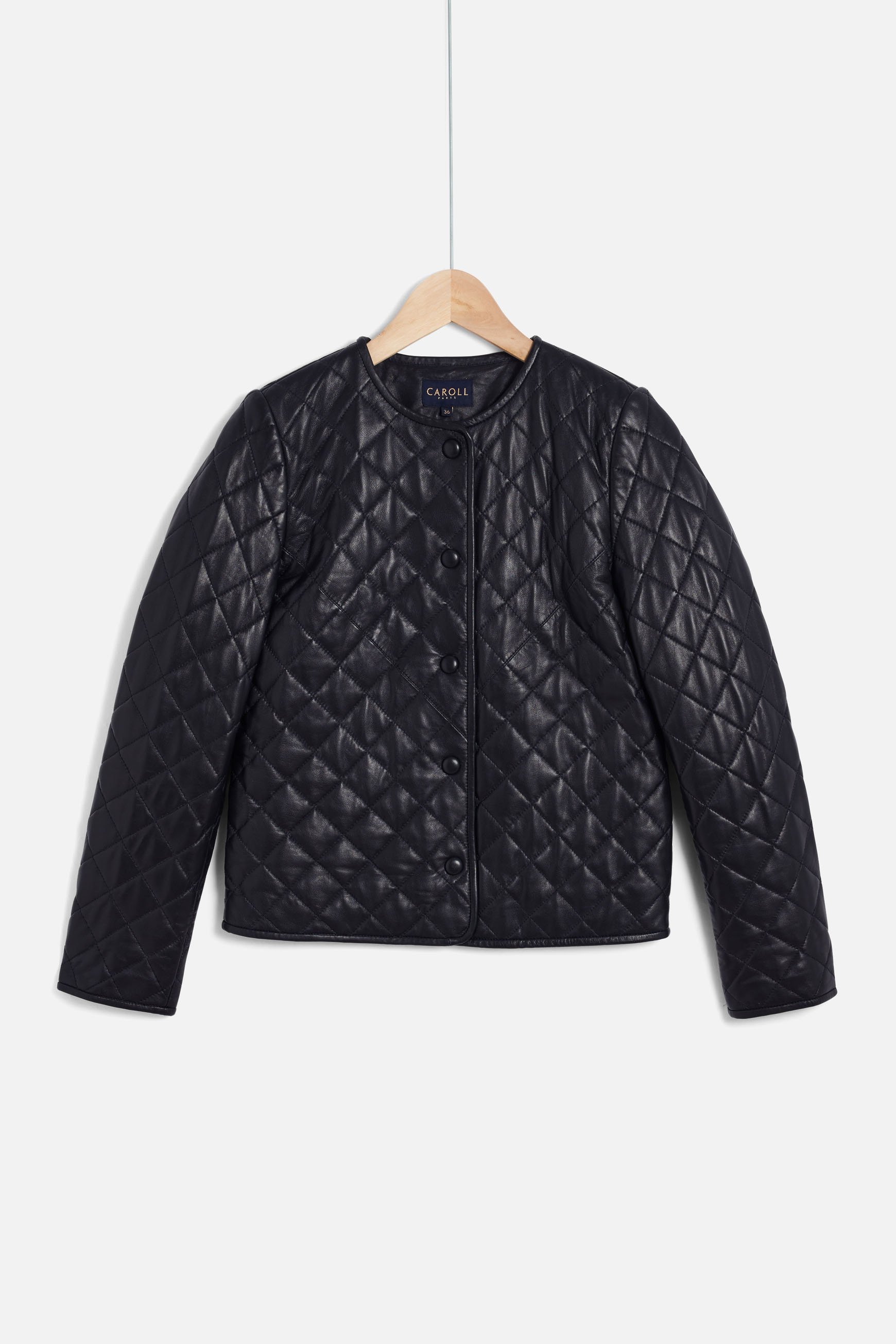 blazer chora 100 cuir noir femme blazer chora 100% cuir noir femme