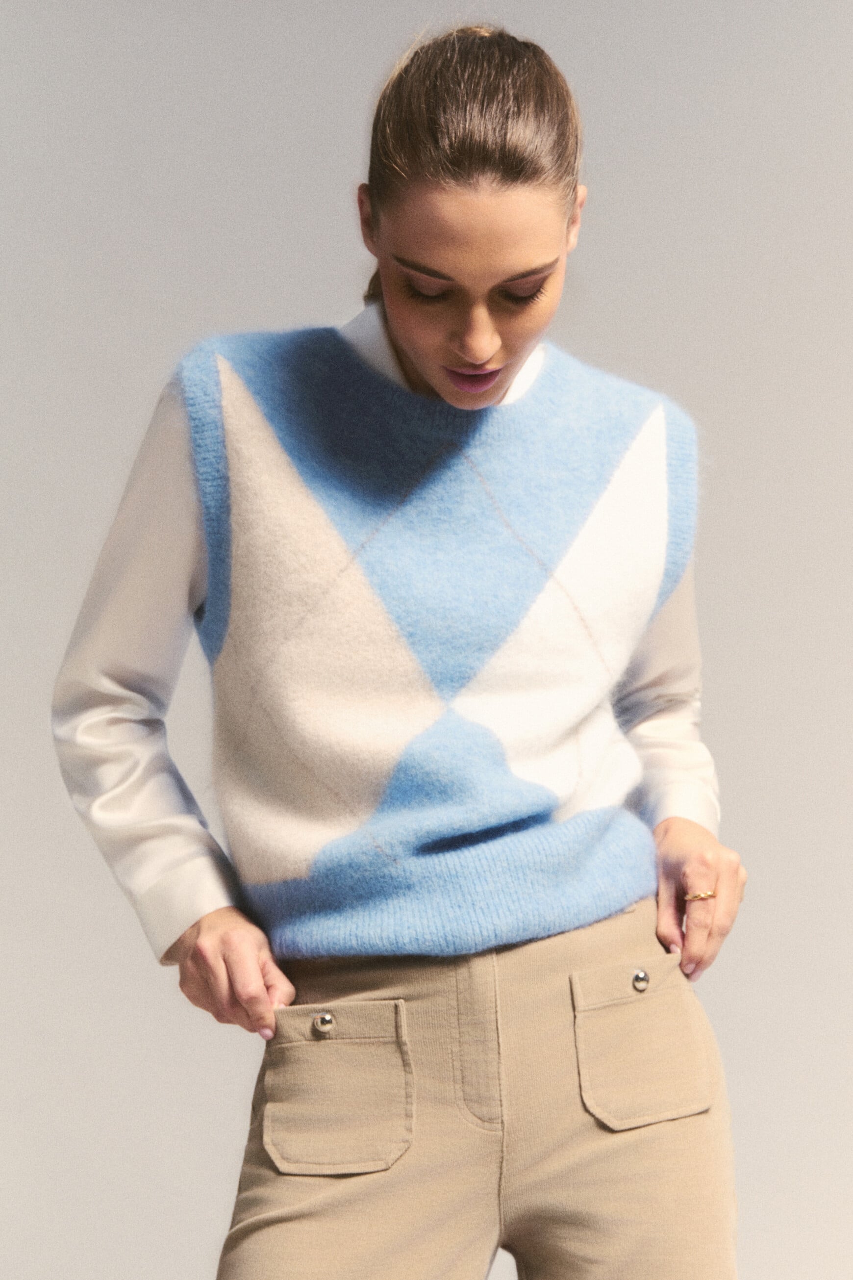 Mbenson sweater sky blue woman