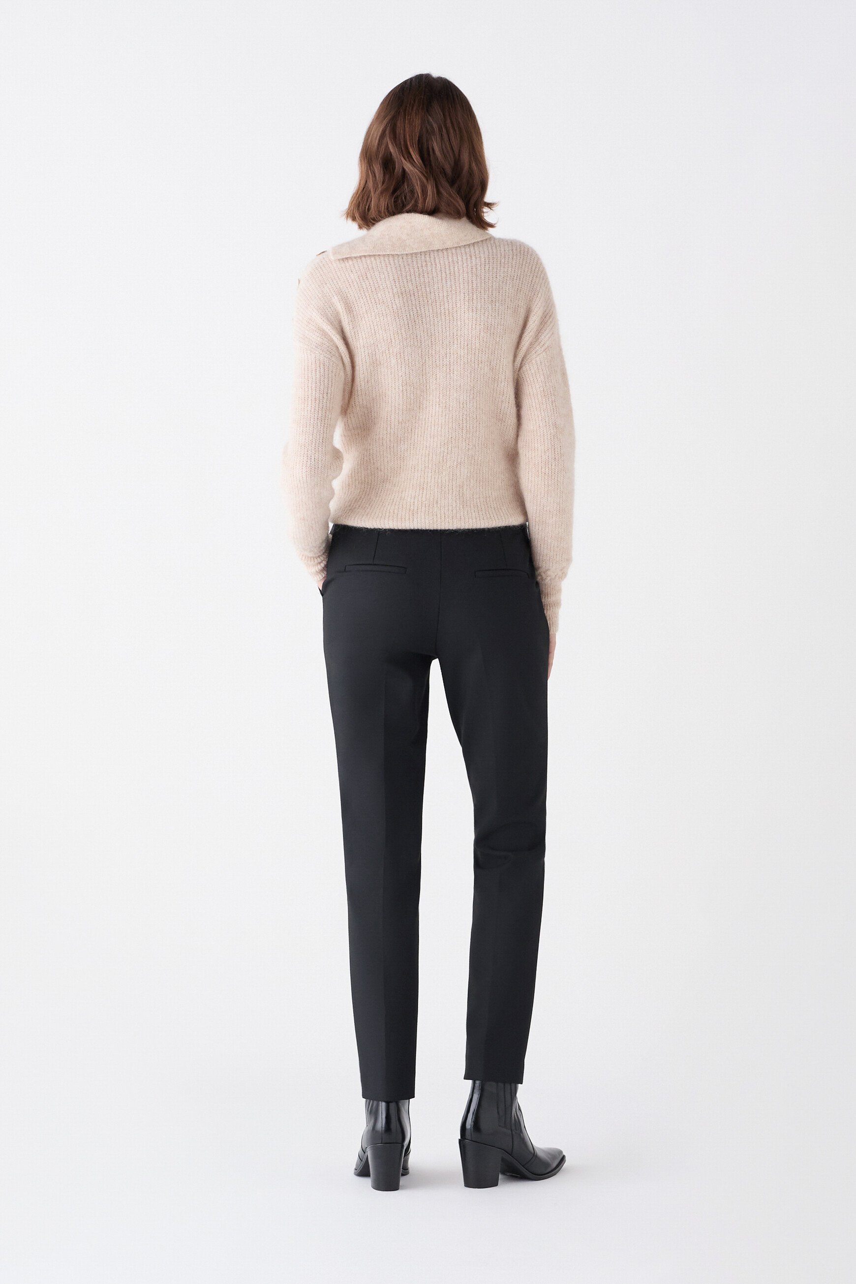 pantalon pianiste noir femme Pantalon pianiste noir femme