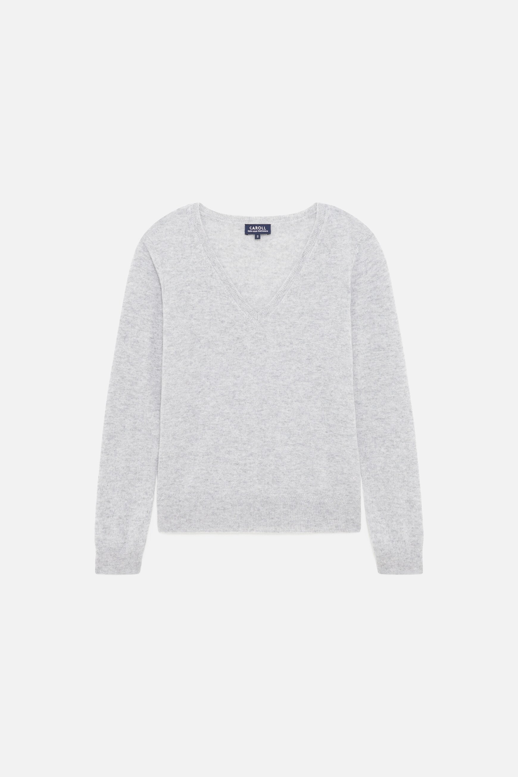 pullover marianne2 100 % kaschmir grau damen