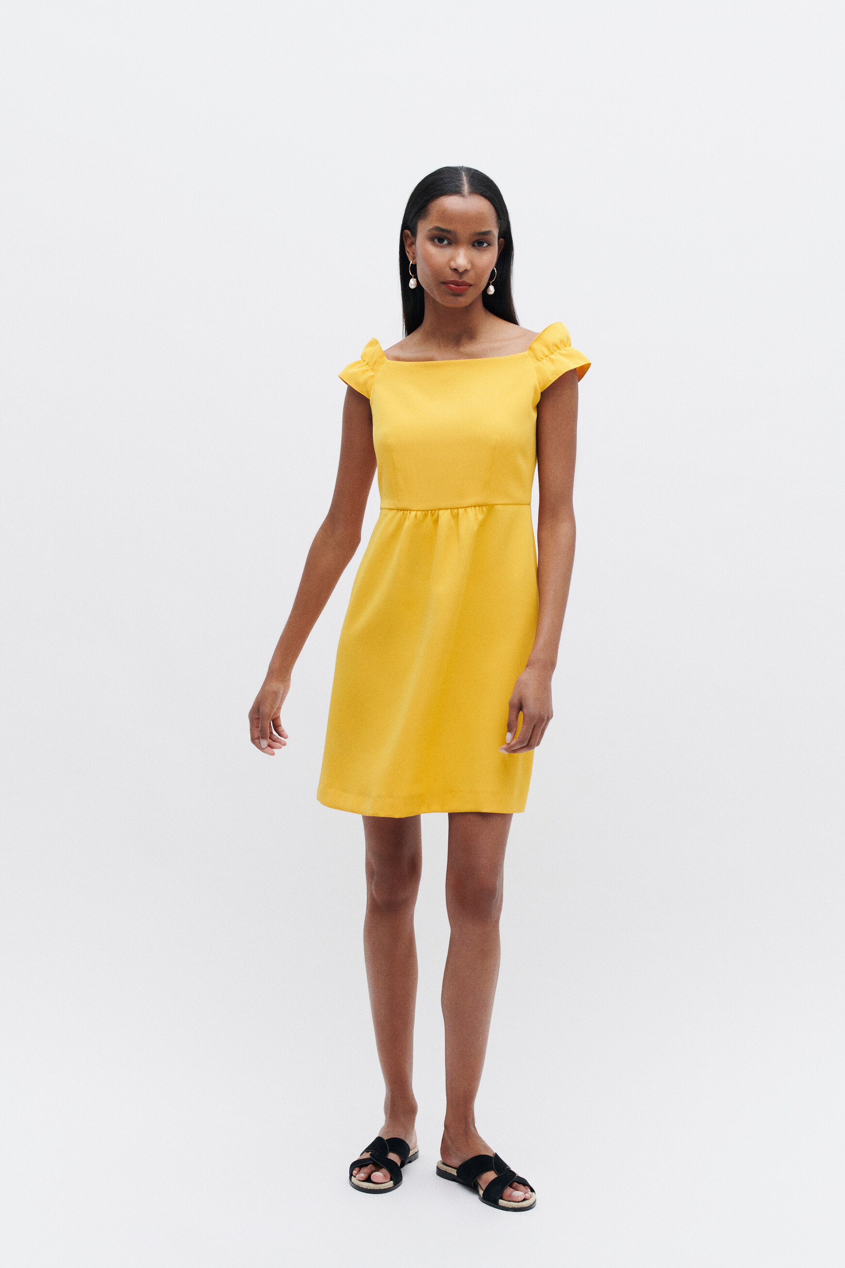 robe margaux jaune or femme Robe margaux jaune or femme