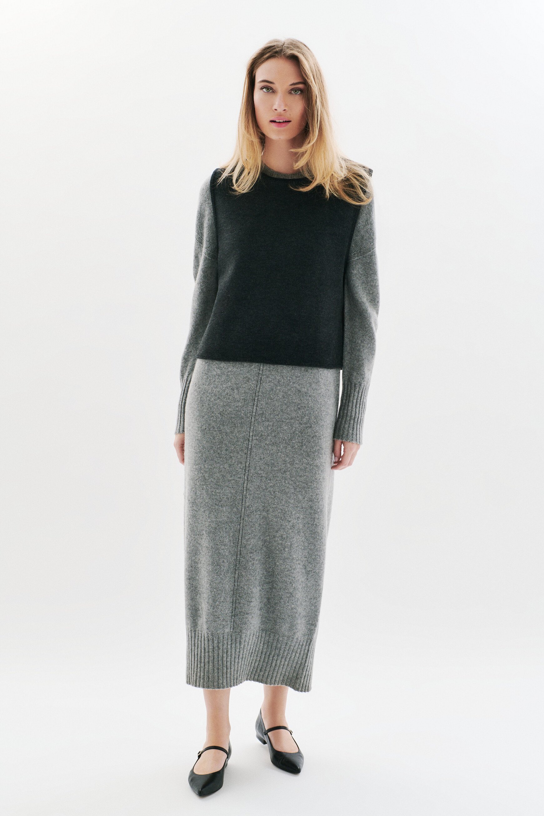 heline poncho grey woman Heline poncho grey woman