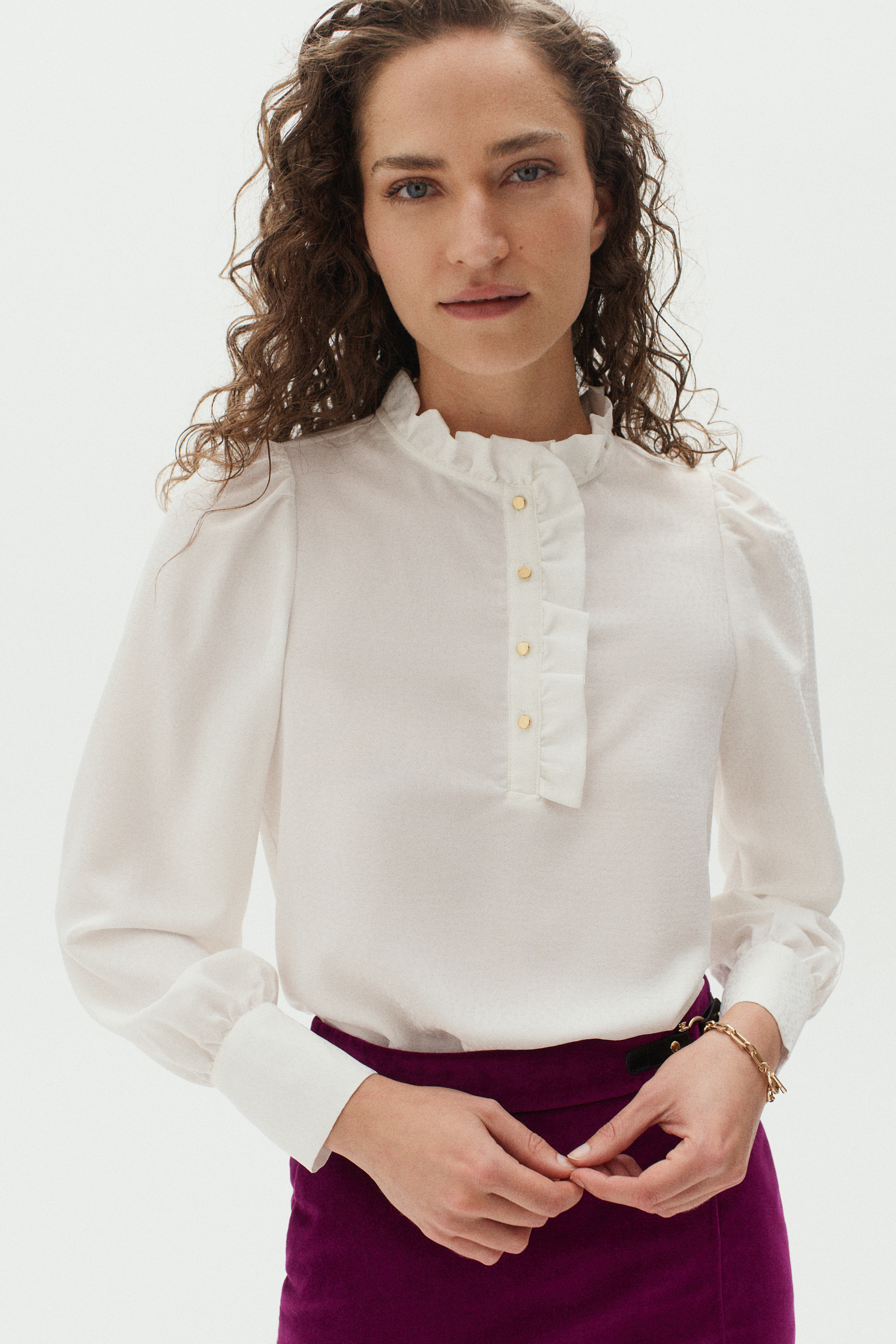 Bluse Nao elfenbein damen