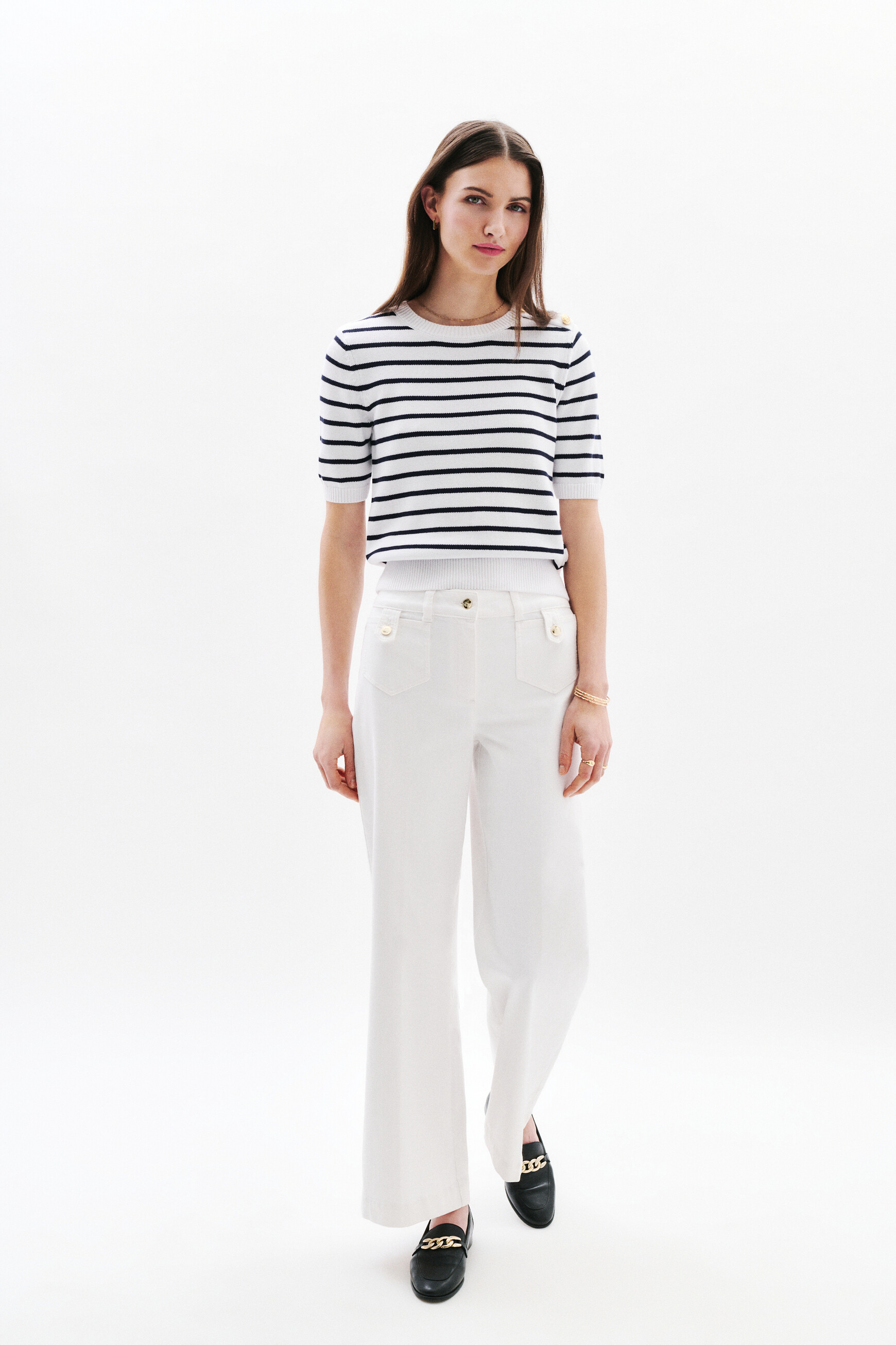 pantalon pietro blanc femme Pantalon Pietro blanc femme