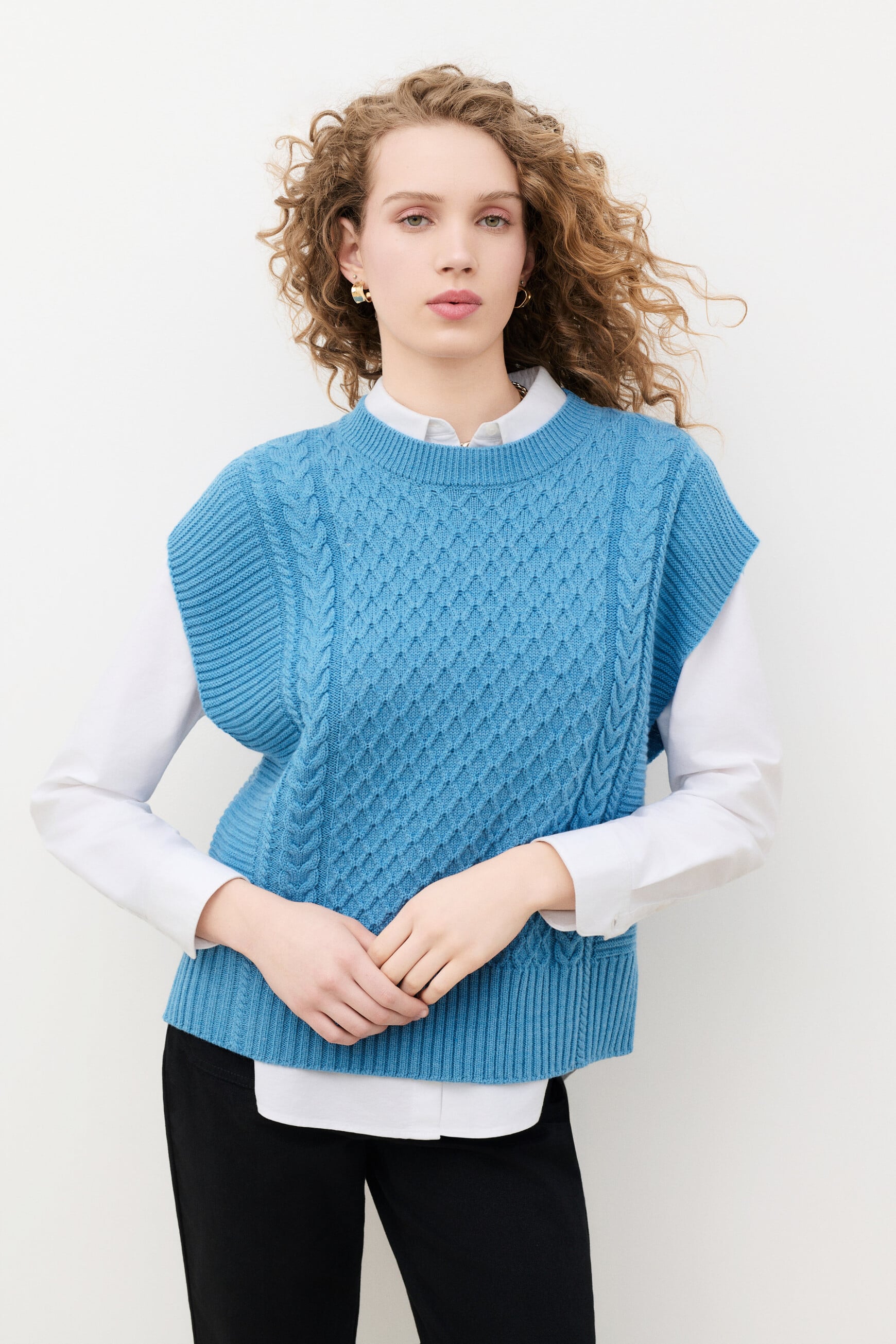 mrudy sweater blue-grey woman