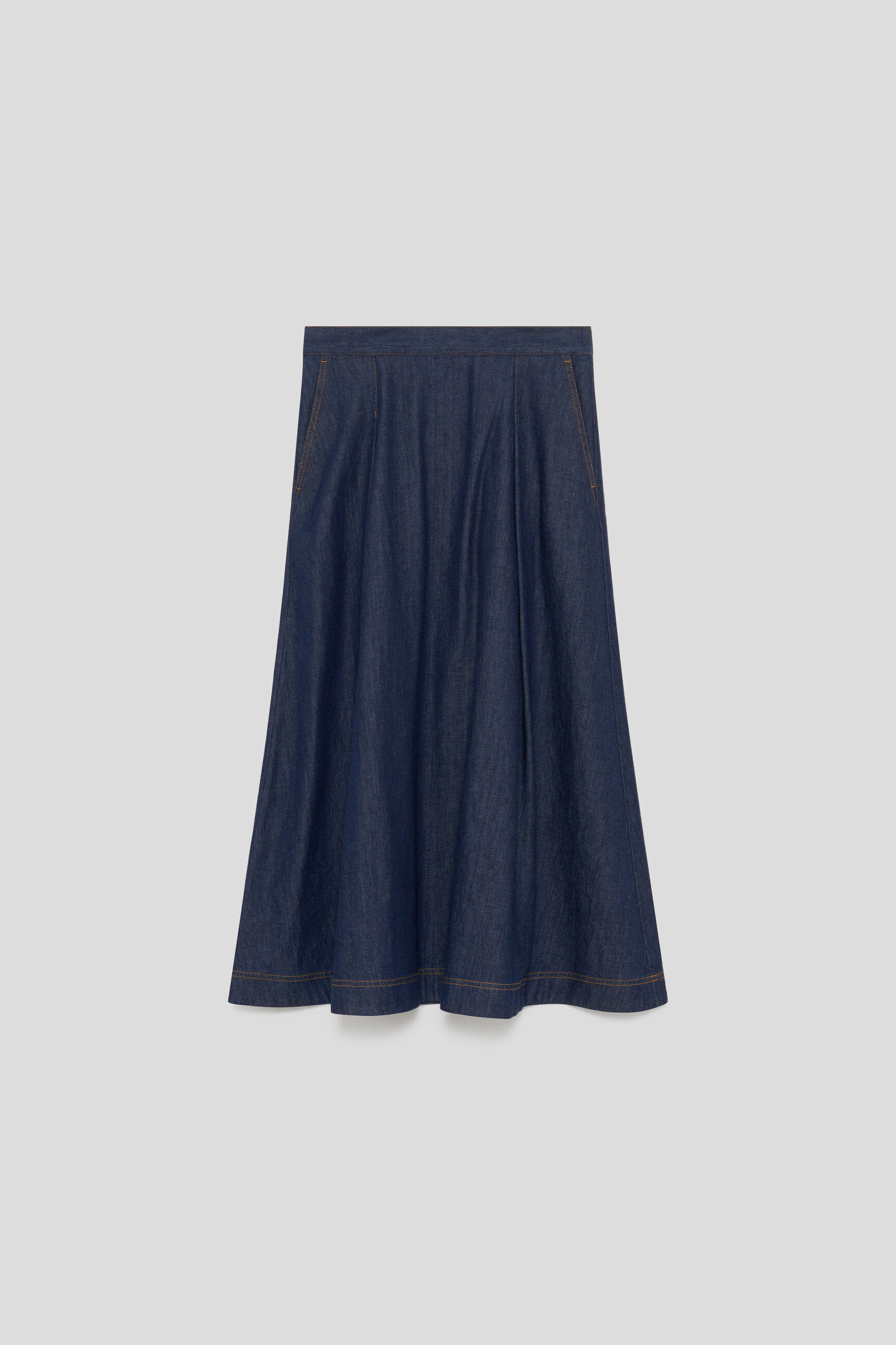 Jupiter skirt double stone denim woman