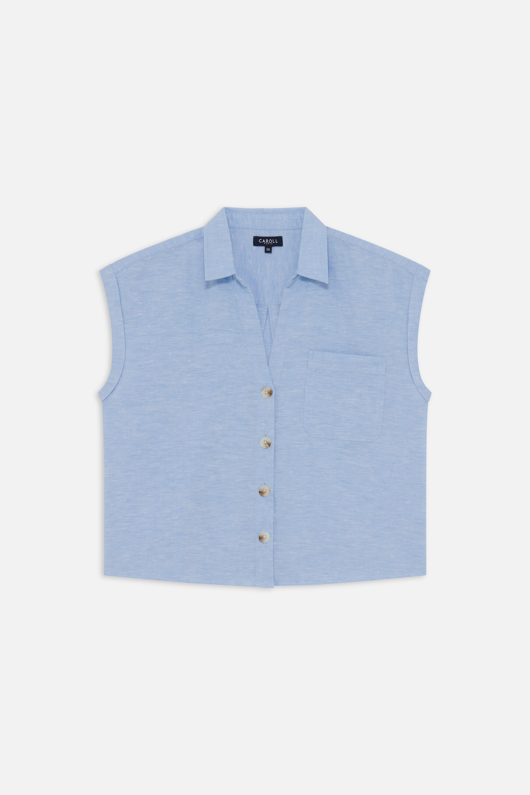 camisa cemila azul cielo mujer Camisa Cemila azul cielo mujer