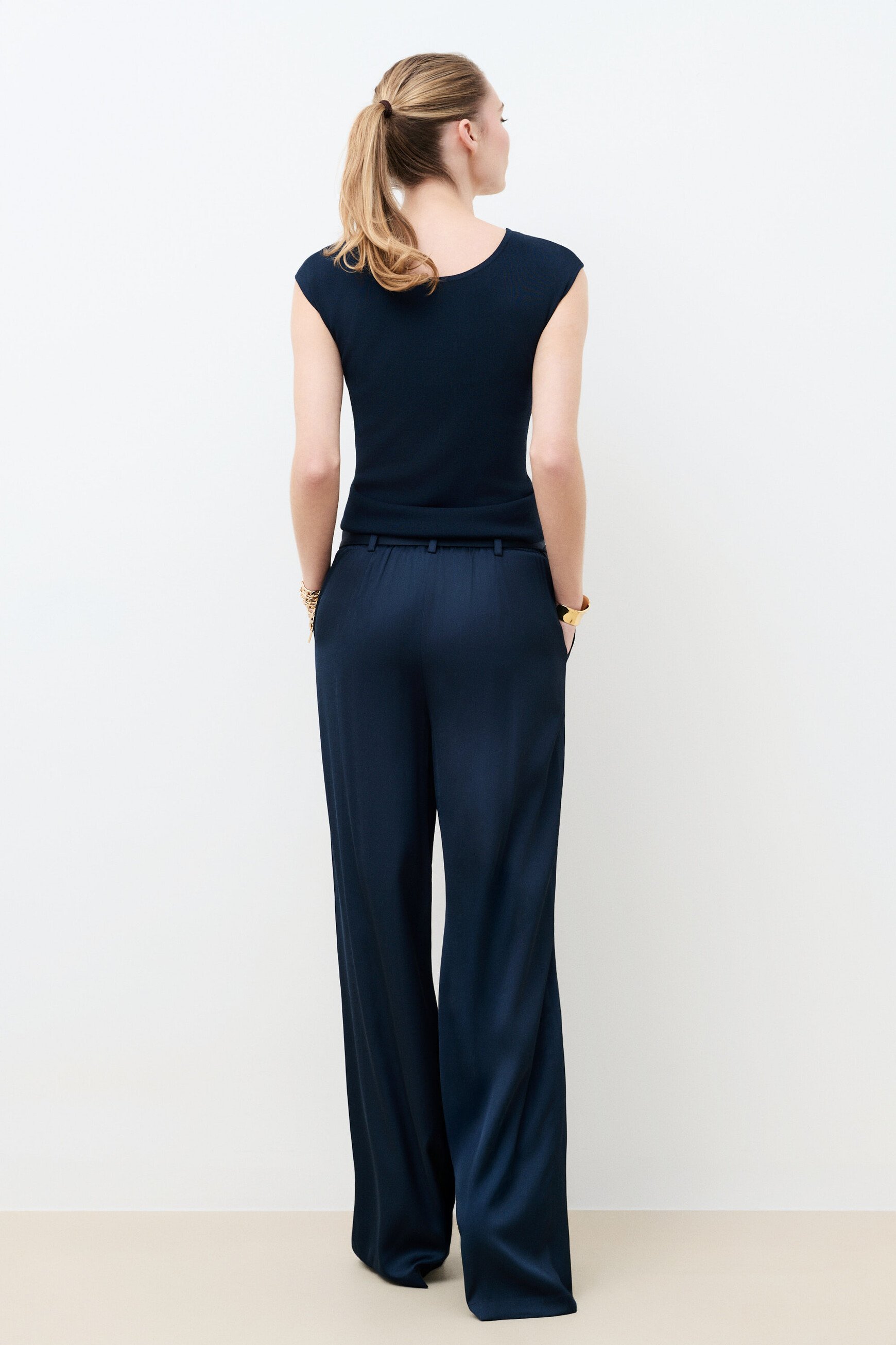 Mcherry sweater navy blue woman