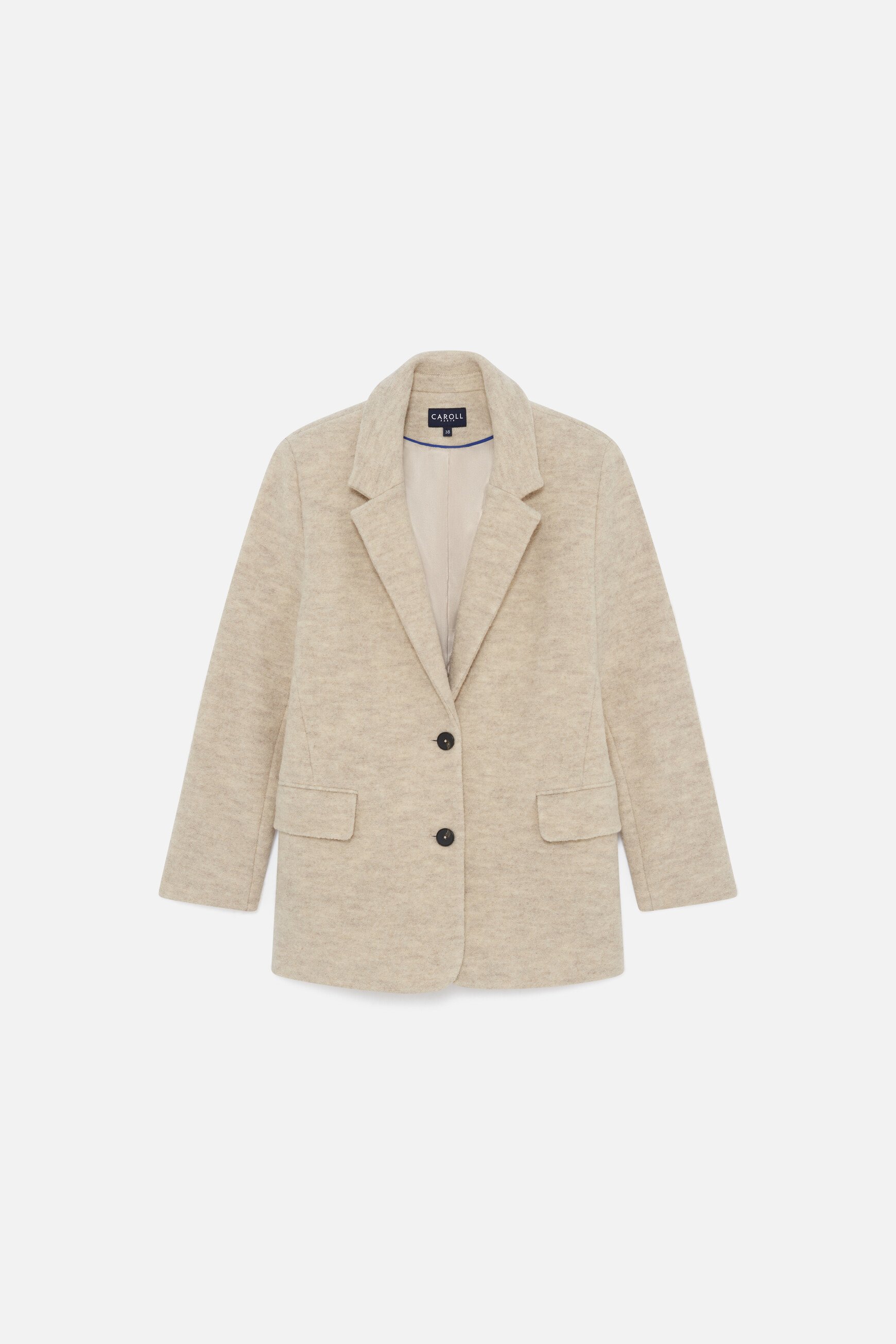 mantel girelli aus 100  wolle naturfarben damen Mantel Girelli aus 100 % Wolle naturfarben damen