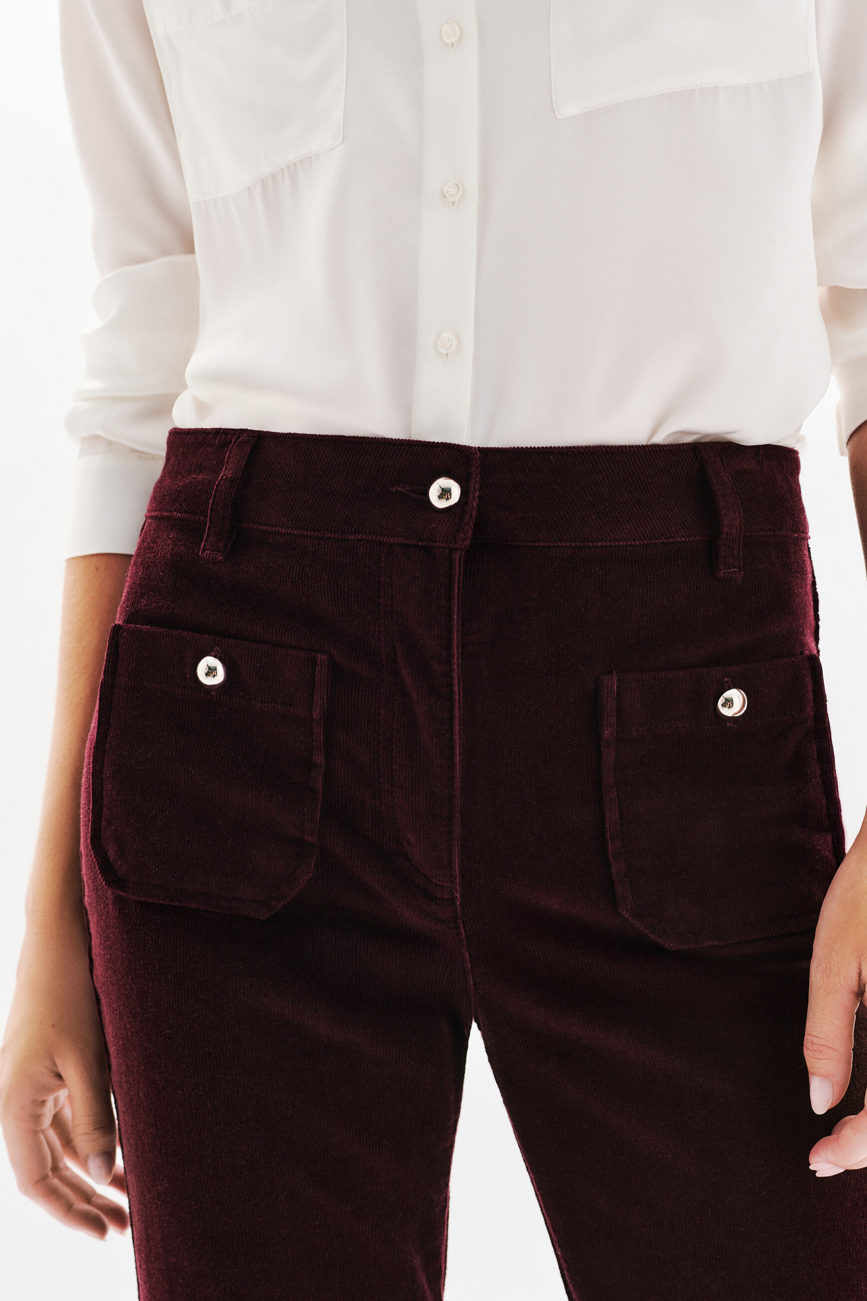 Pelley pants burgundy woman