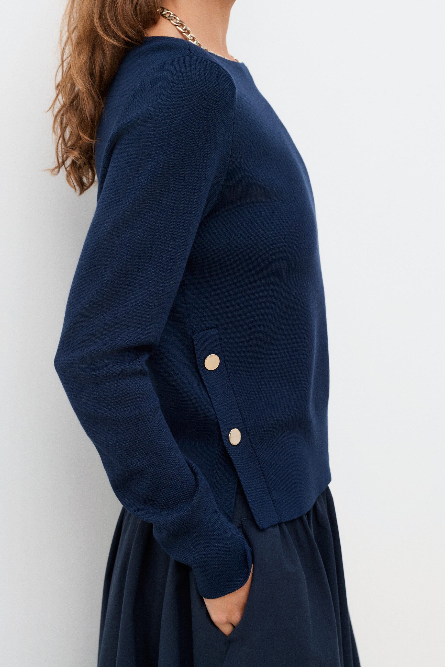 marineblauw vrouw