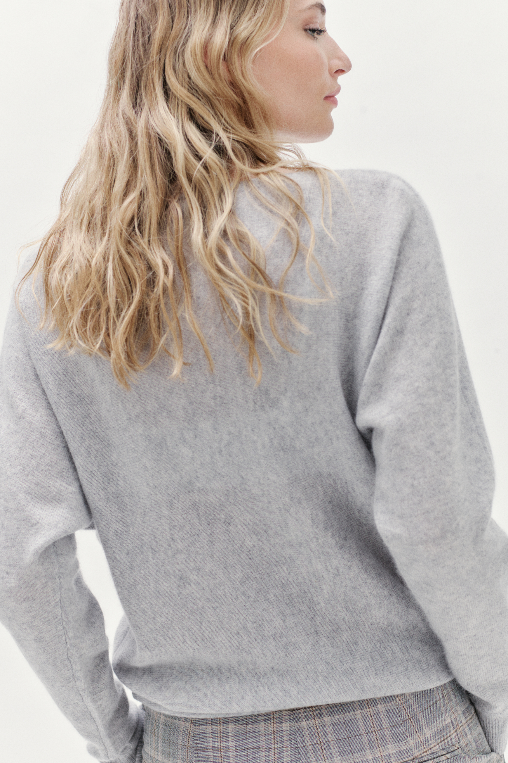 pull marie 100 cachemire gris clair femme pull marie 100% cachemire gris clair femme