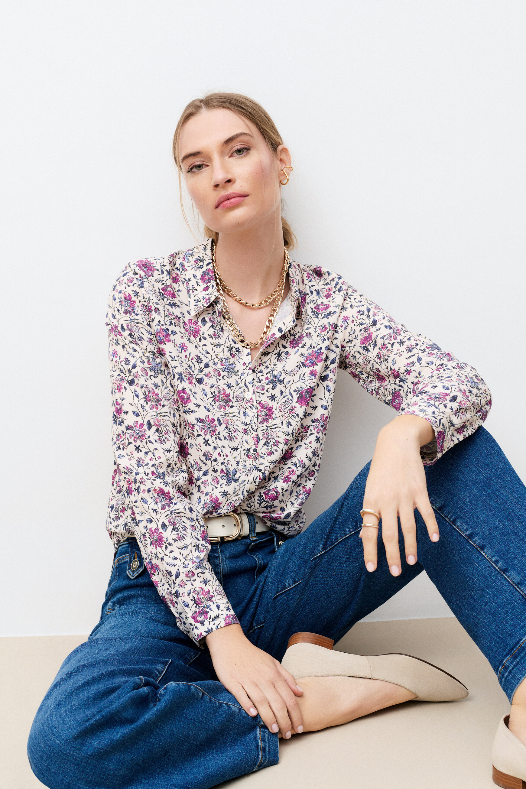 Chemise Cjessica ivoire femme