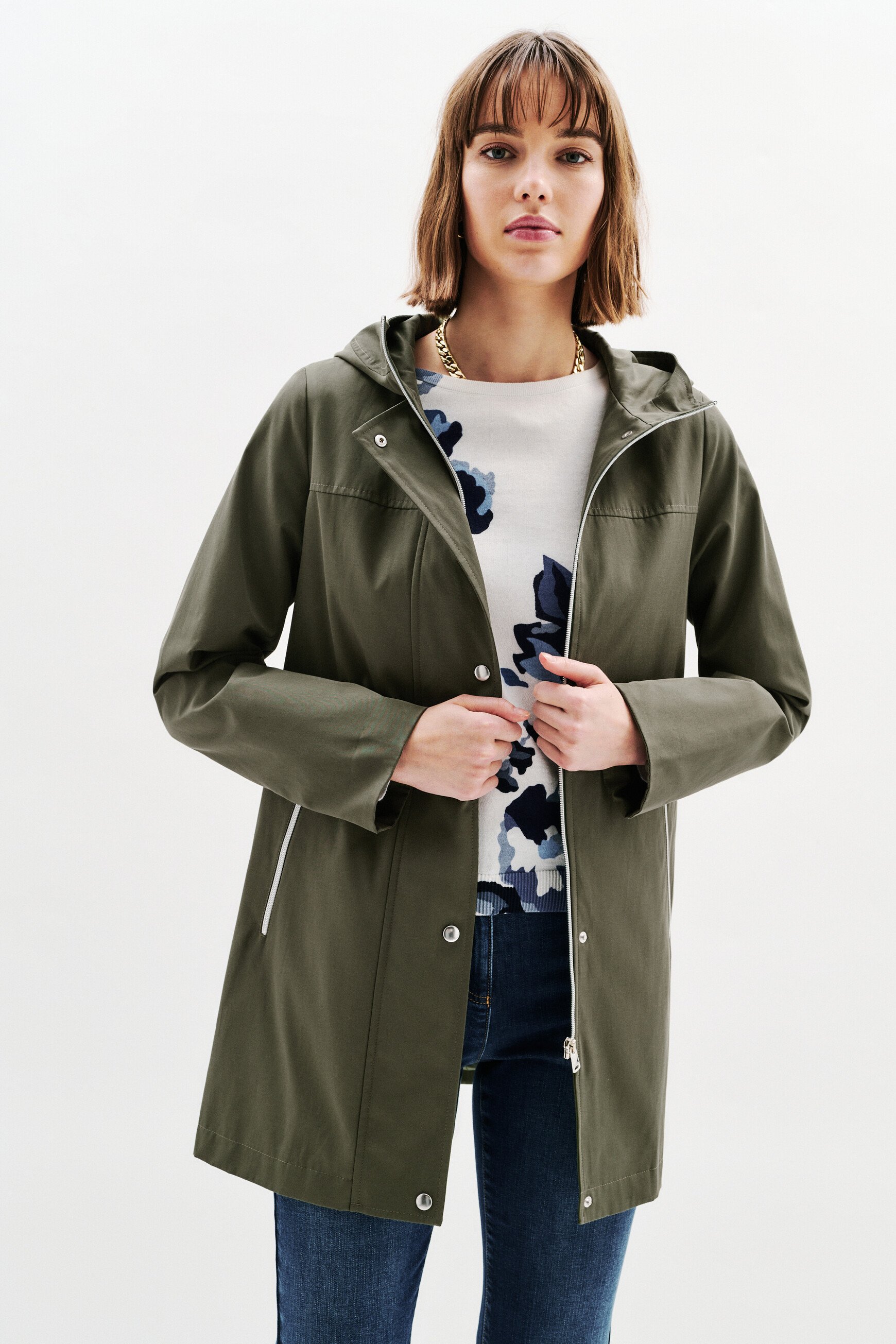 manteau gvenard vert kaki femme Manteau gvenard vert kaki femme