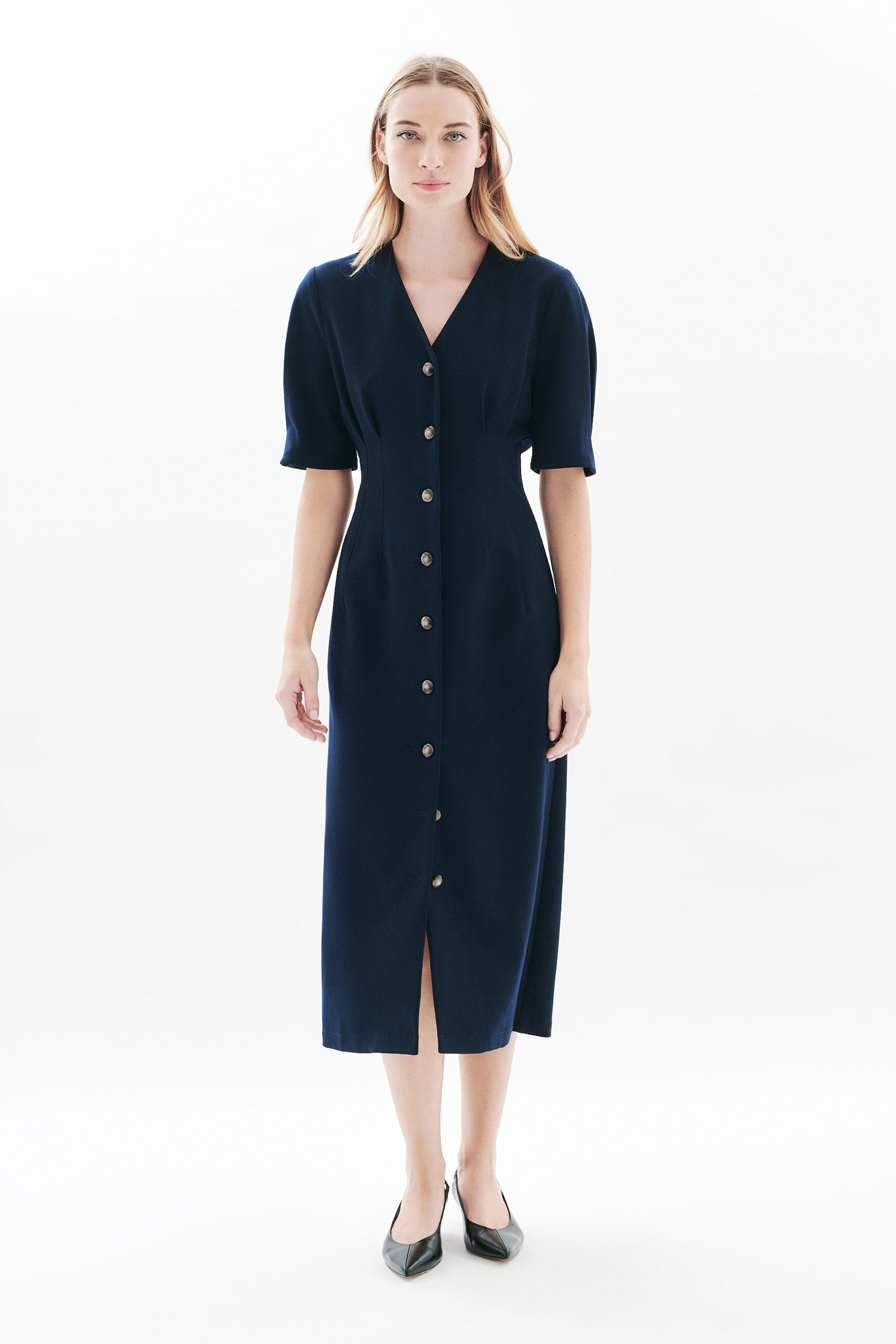 Robe Rosario bleu marine femme