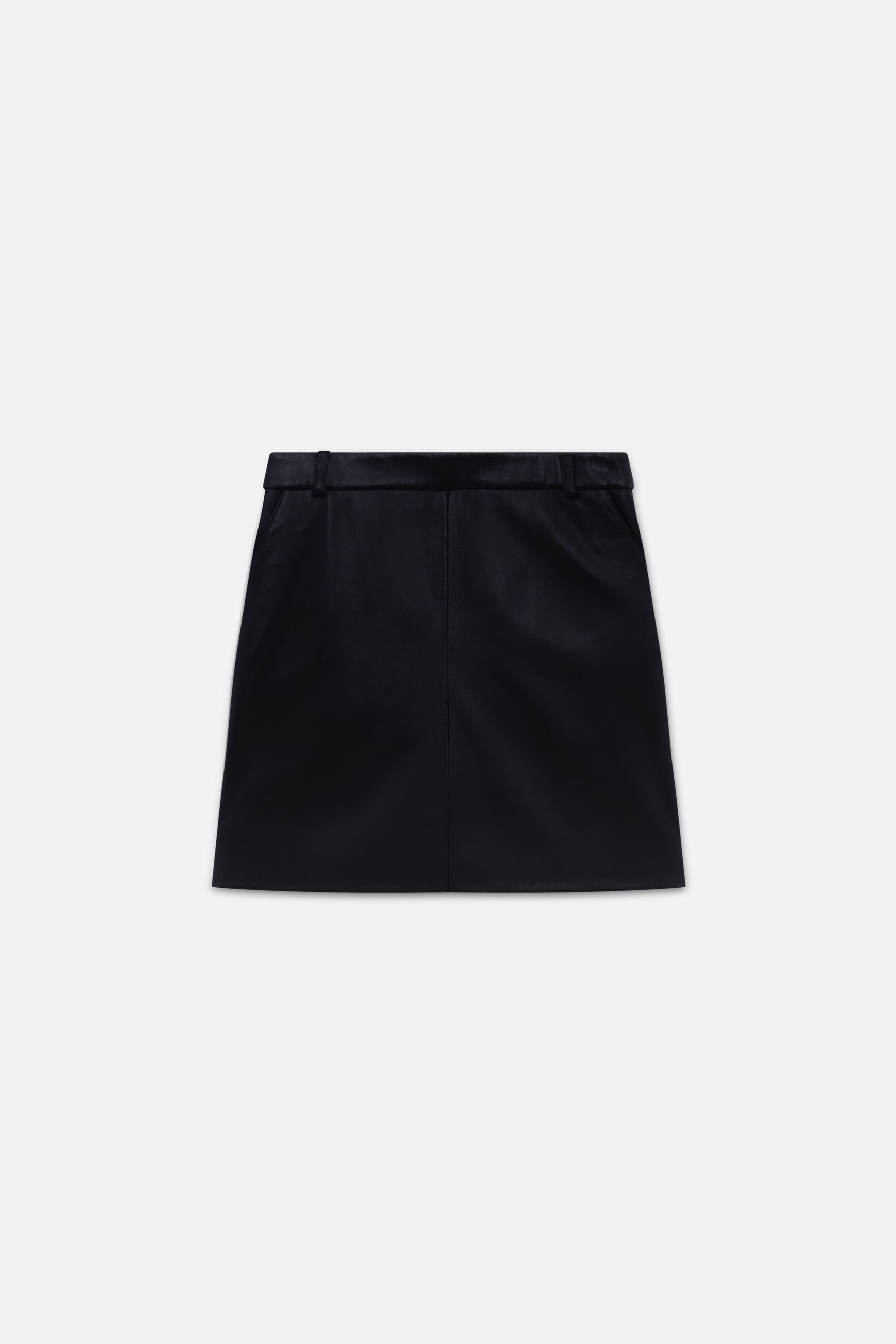 jupe jarmy en cuir naturel noir femme Jupe Jarmy en cuir naturel noir femme