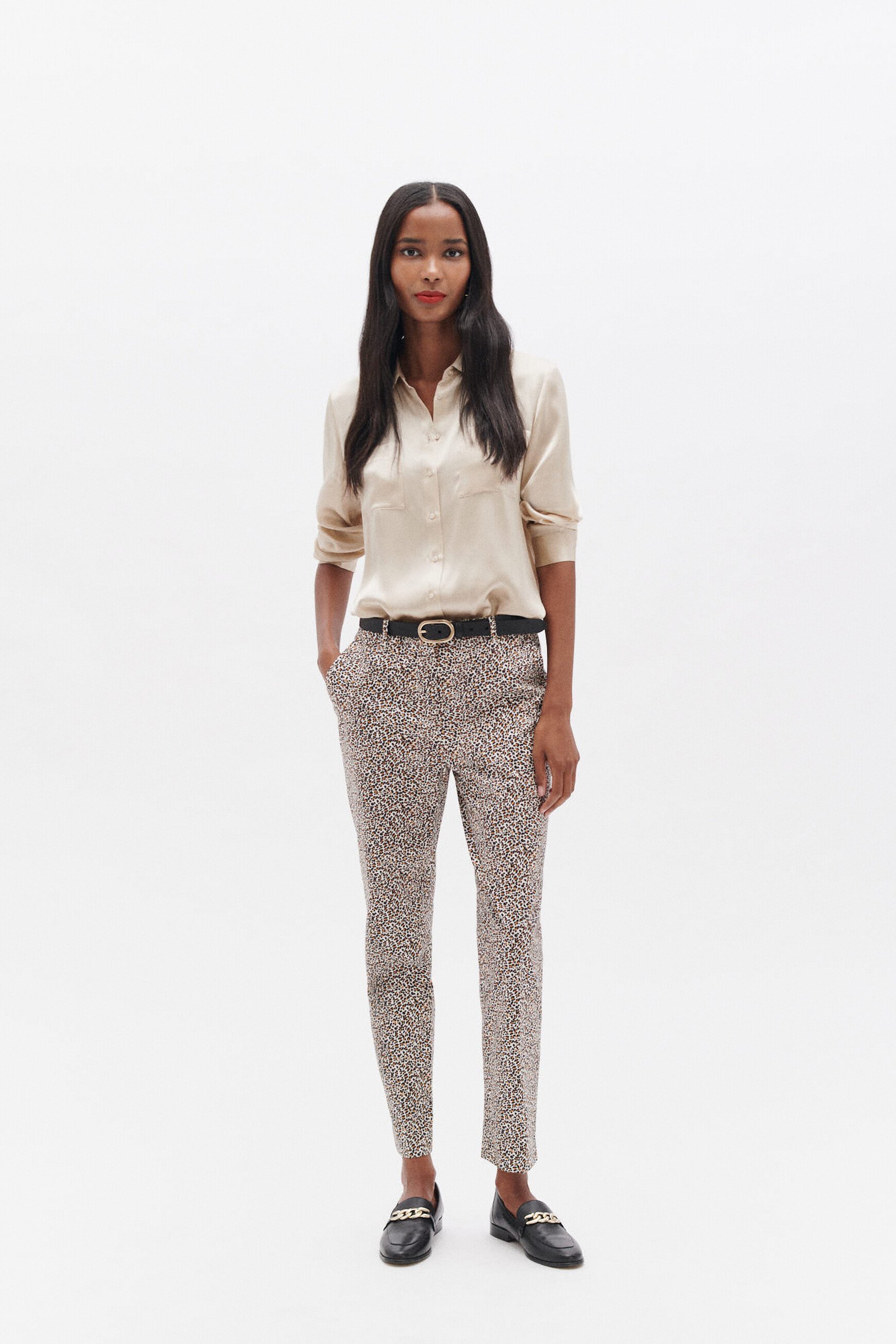 pantalon pgabin2 ecru femme Pantalon pgabin2 ecru femme