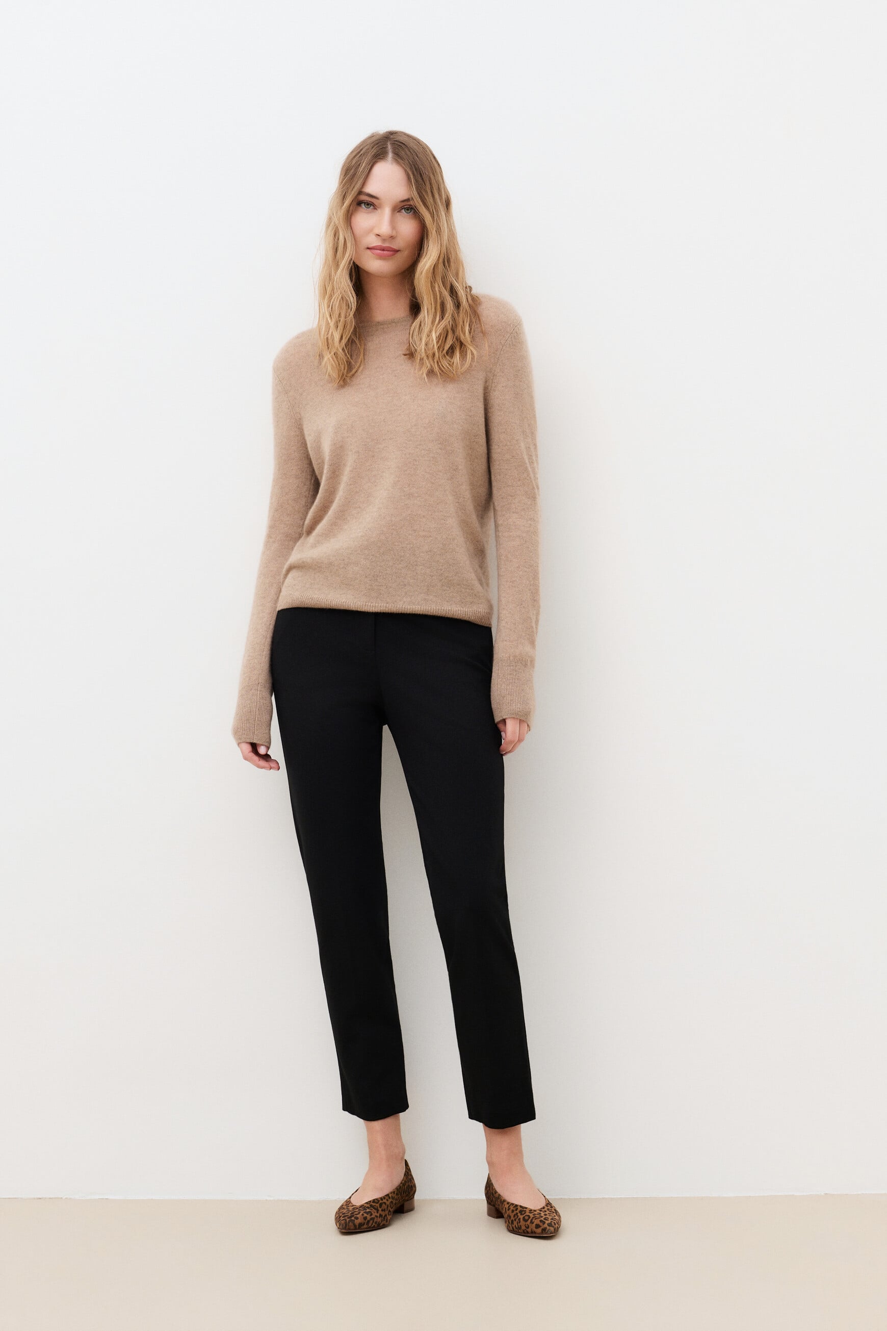 Mzoan sweater 100% cashmere light brown woman