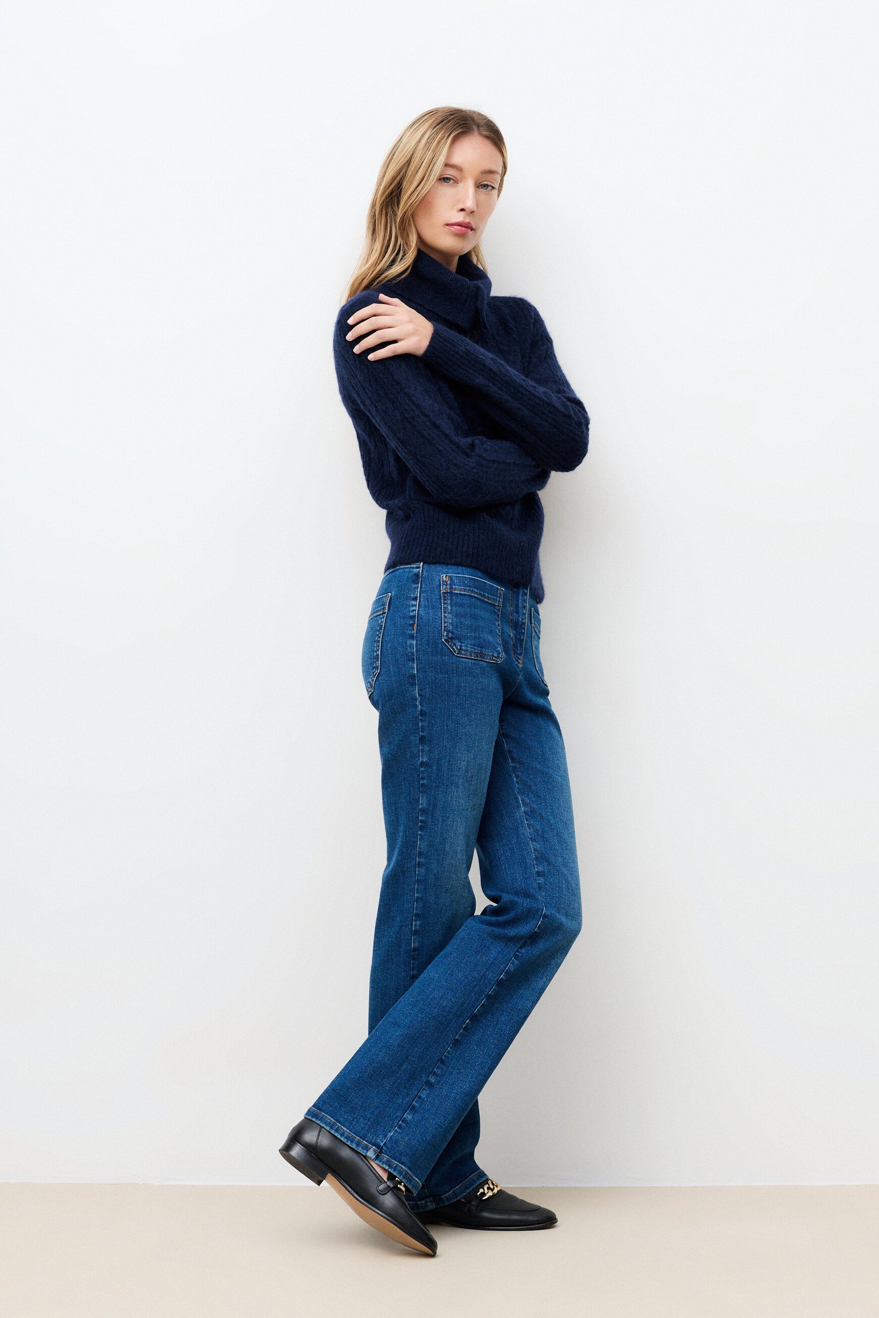 Pull Mdarcy bleu marine femme