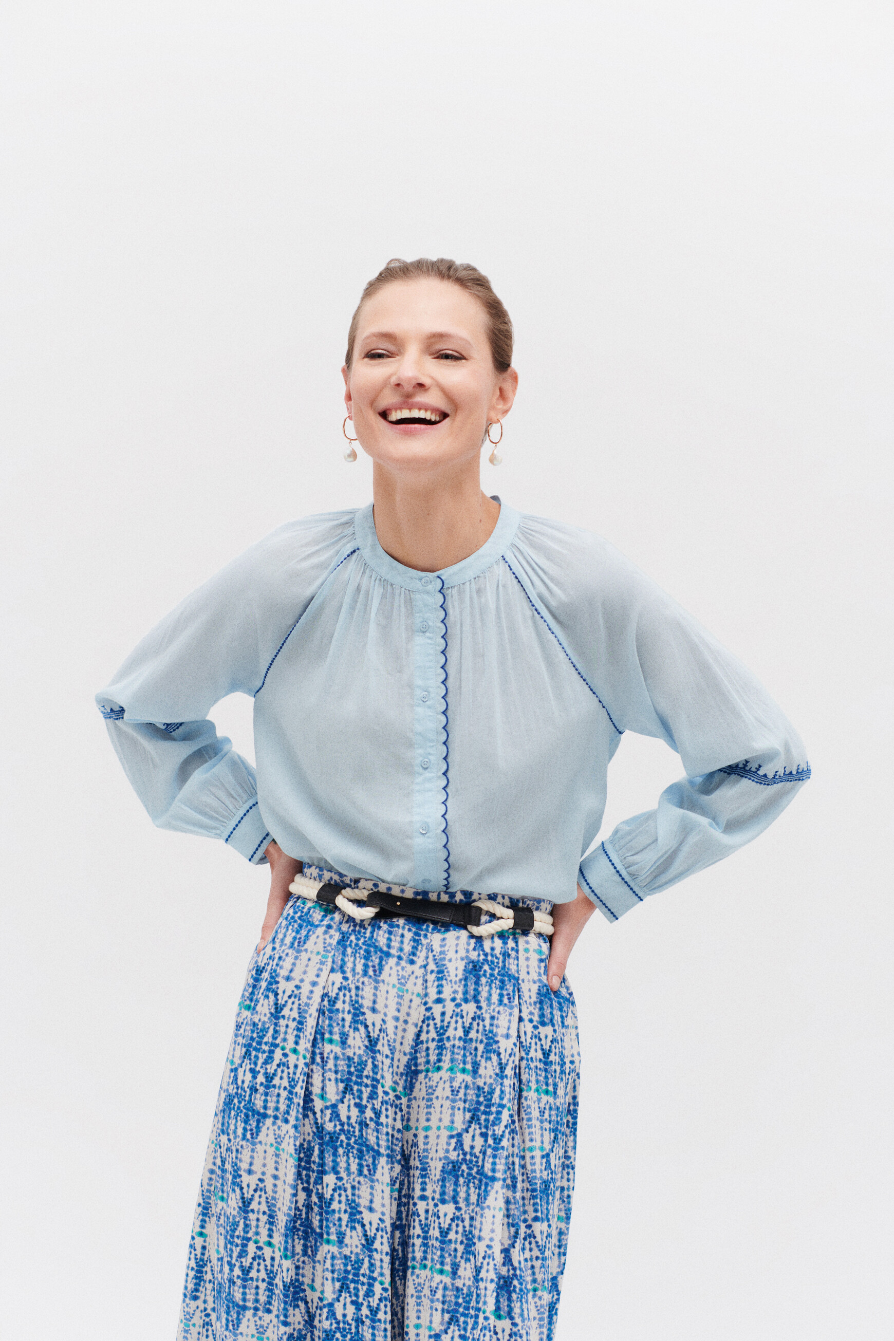 chemisier penelope bleu clair femme chemisier penelope bleu clair femme