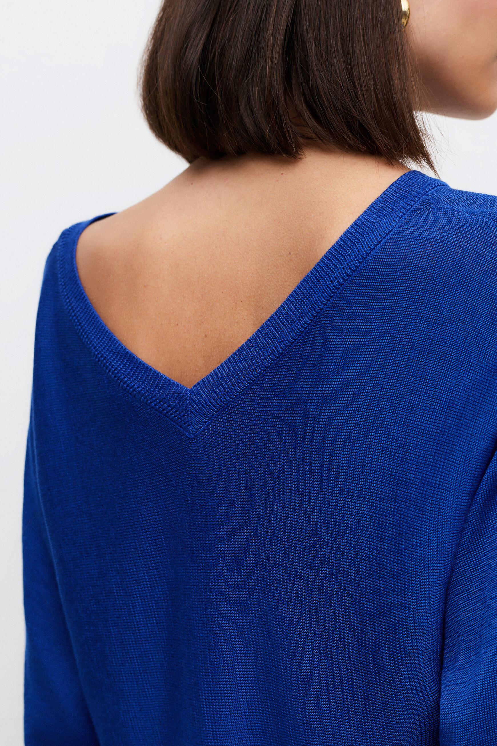 Pull Mcallista bleu electrique femme