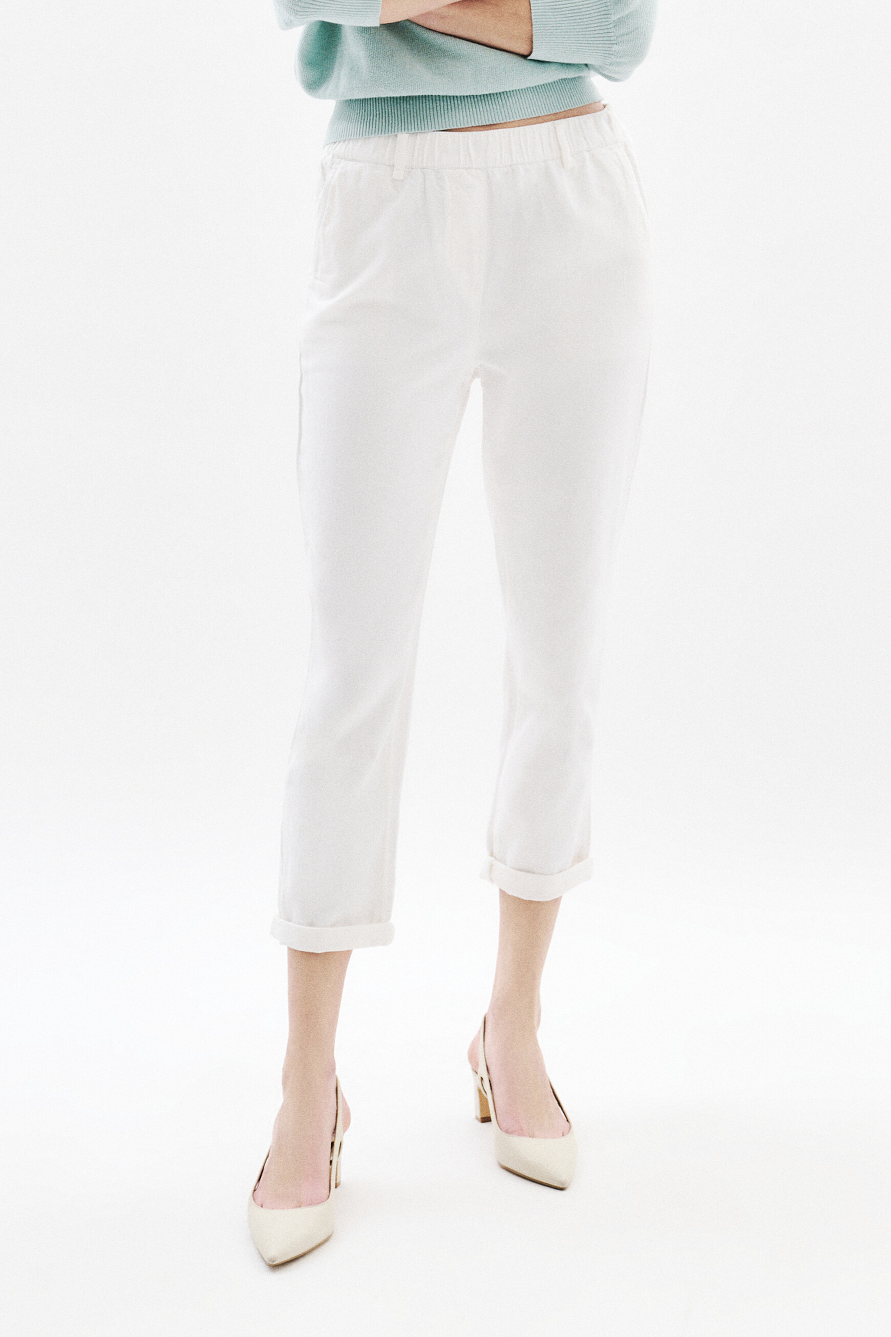 fig L London Carol pants ホワイト fig London｜フィグロンドンのその他パンツ（ホワイト/白色系