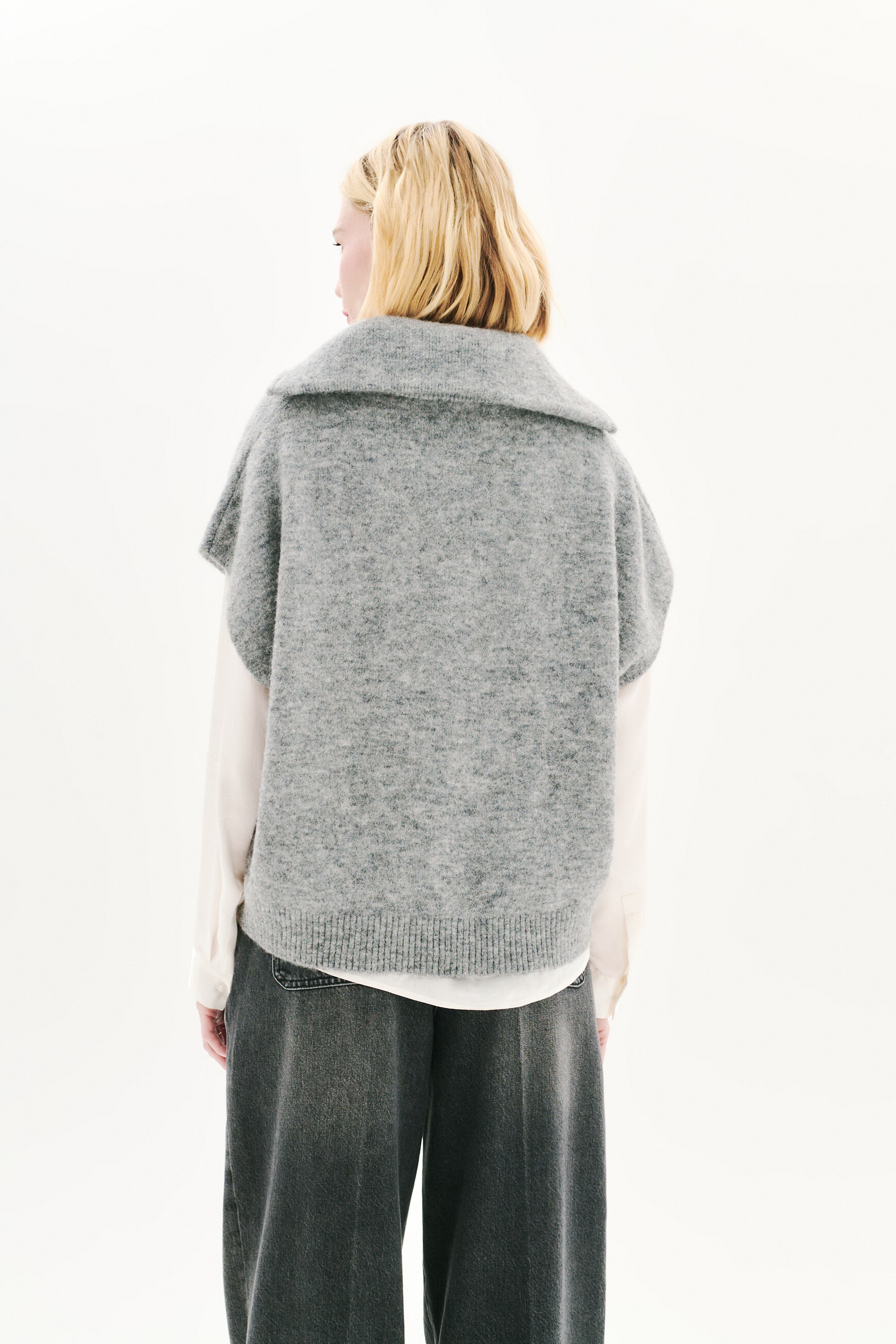 Pull mitch gris clair femme