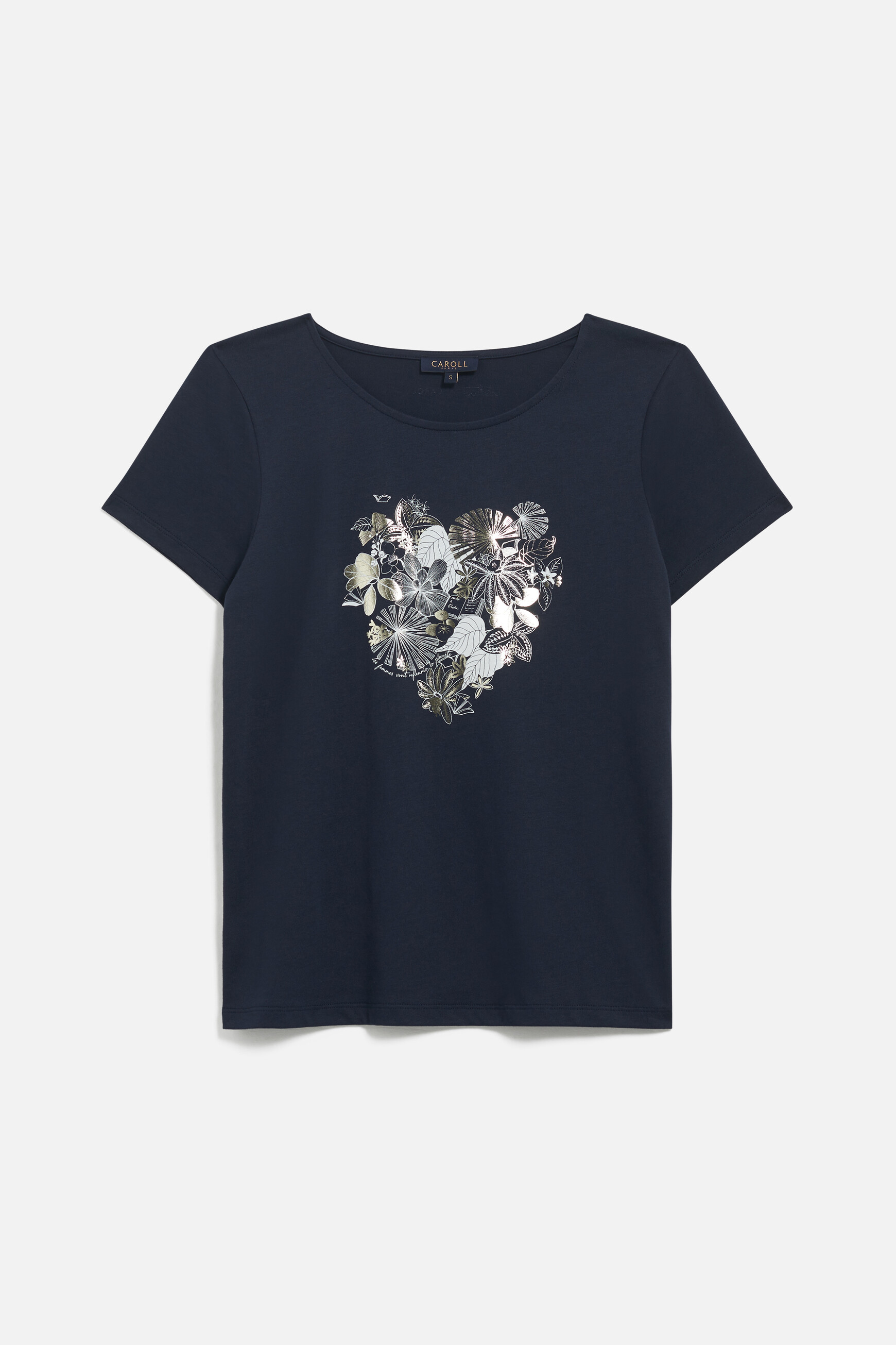 t shirt toutes a lecole taxime heart bleu marine femme T-shirt toutes à l'école taxime heart bleu marine femme